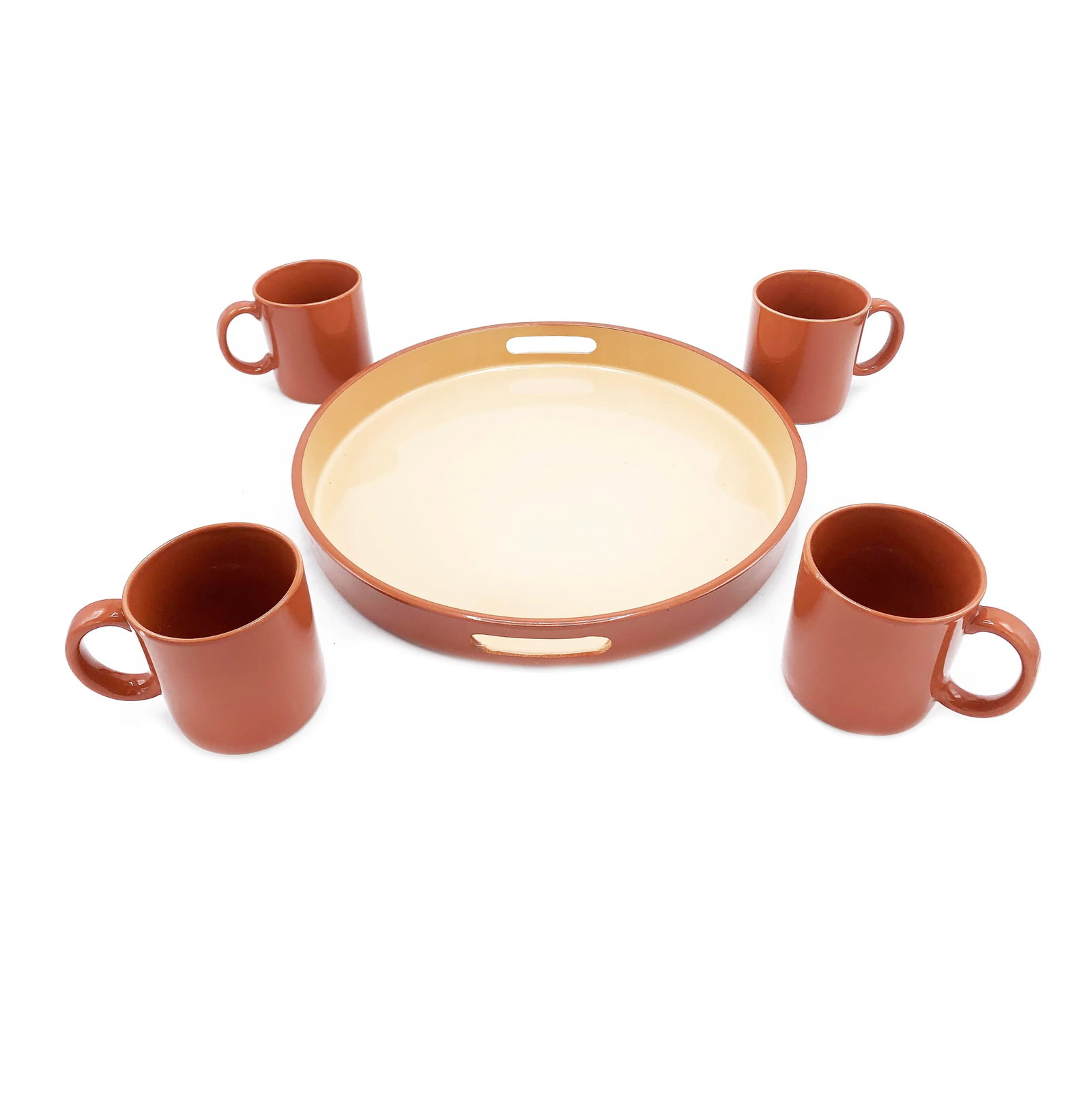 Vintage Hues 'N Brew Pink Coffee Serving Set - 5 Pieces - 2