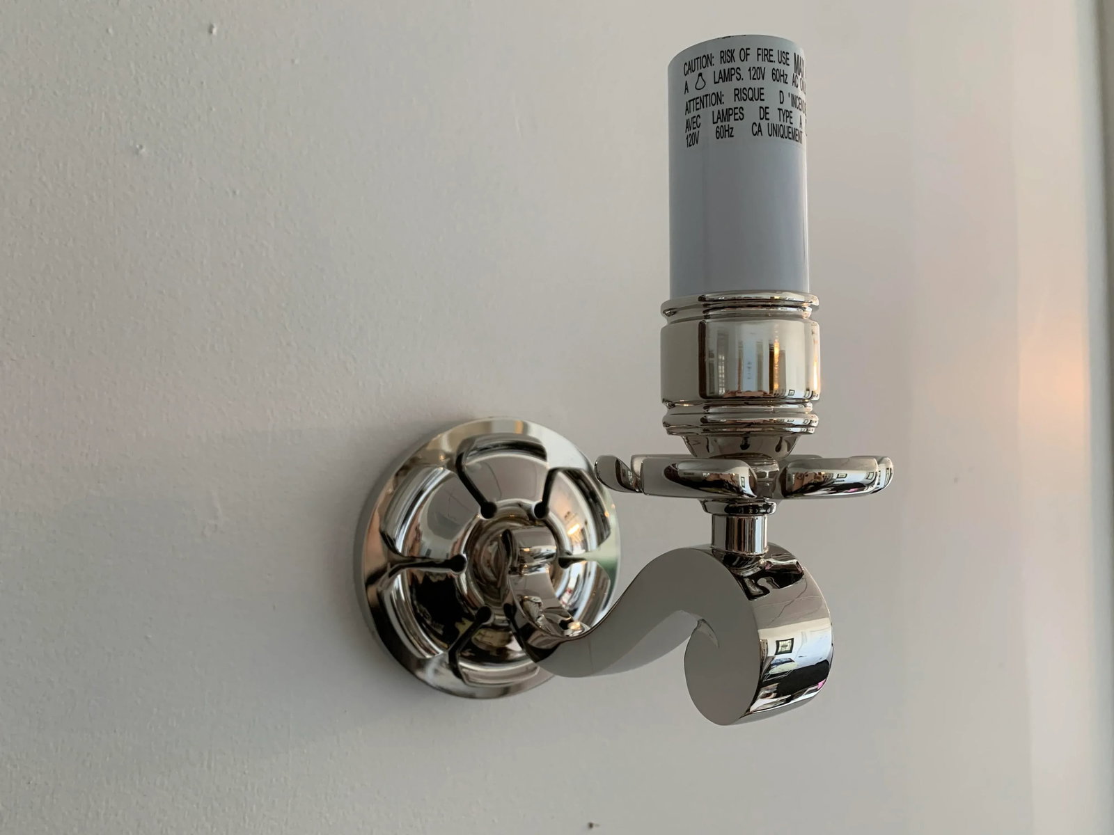 Visual Comfort Bing Single Arm Sconce in Polished Nickel - 3