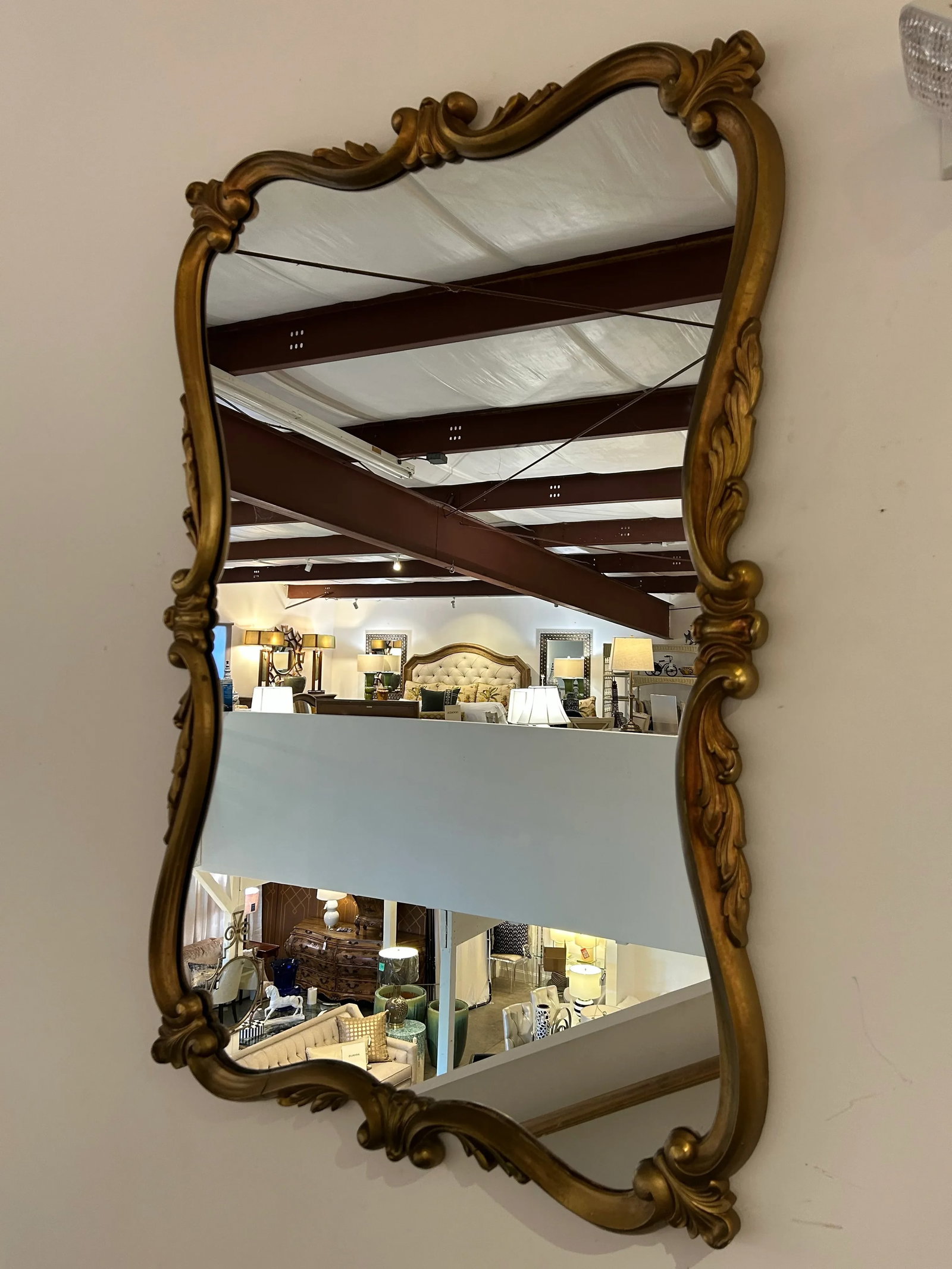 Vintage Boho - Parisian Market Mirror - Circa 1940's. - 3