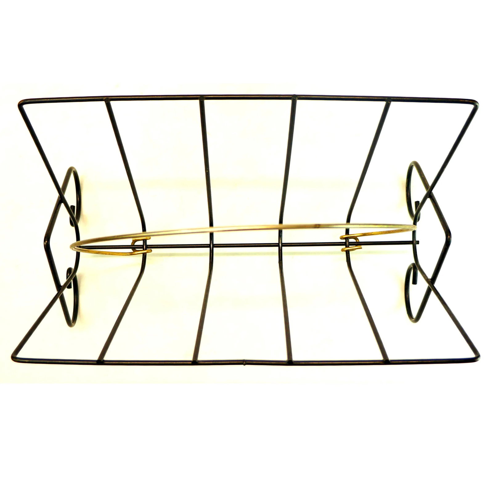 Vintage Mid-Century Modern Metal Wire Magazine Rack - 7