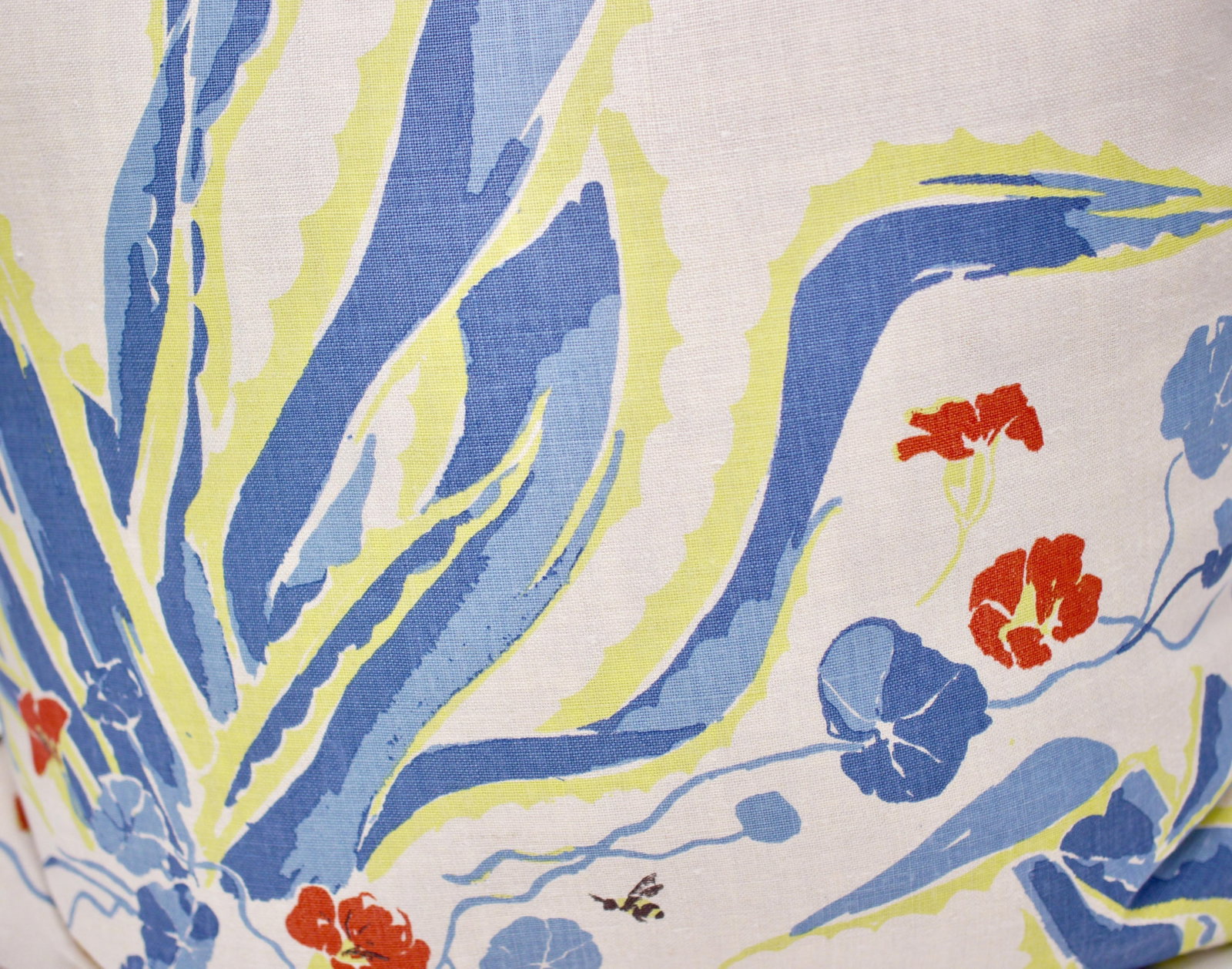 Lake August "Agave Americana" 24" Square Hand Blocked Linen Pillow - 4