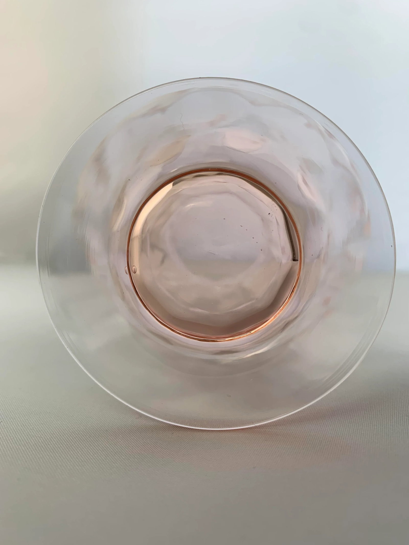 Vintage 1930's Pink Depression Glass Footed Ice Tea Tumblers - Set of 4 - 8