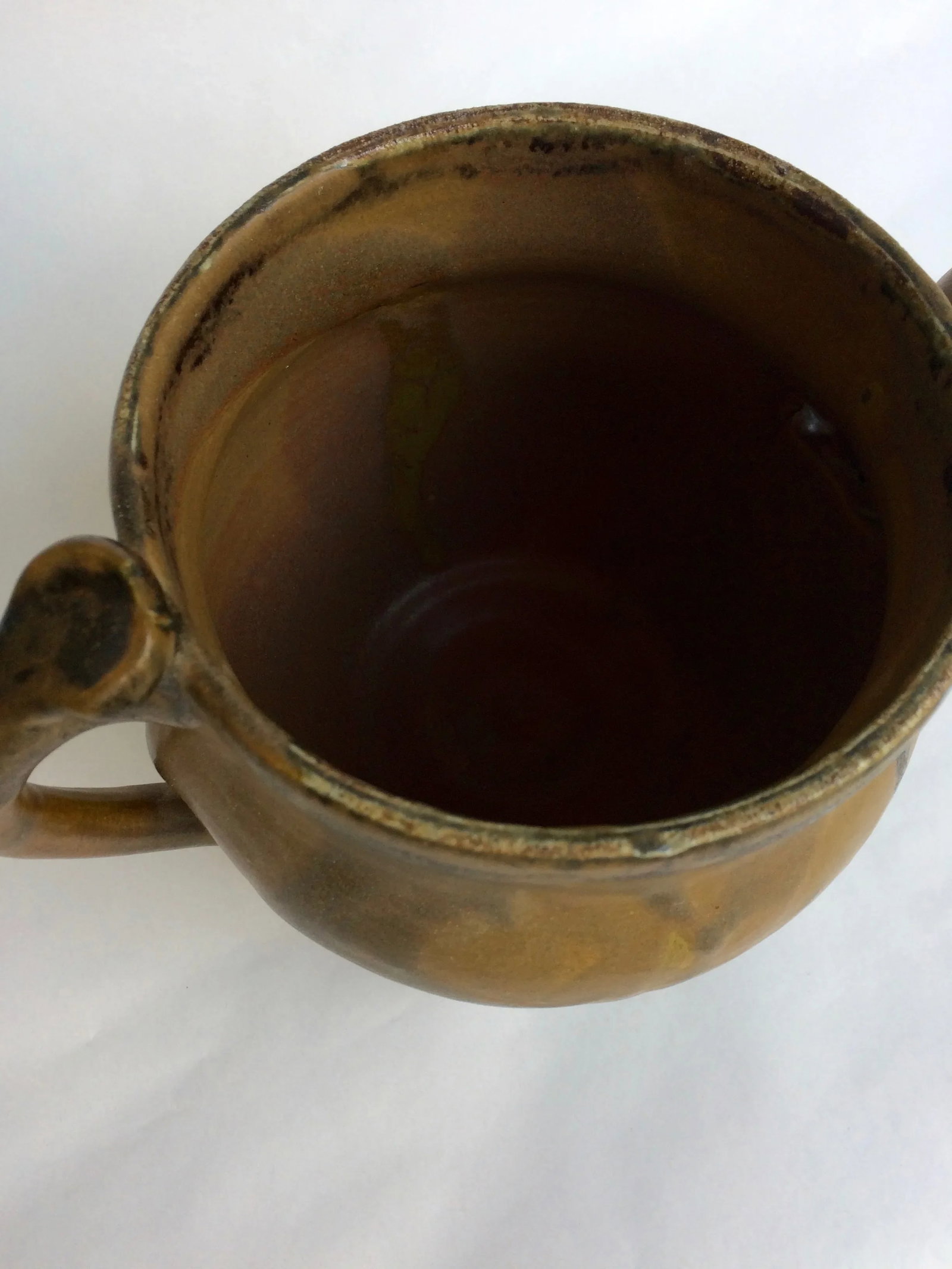 Mid Century Modern Drip Glazed Teapot - 7