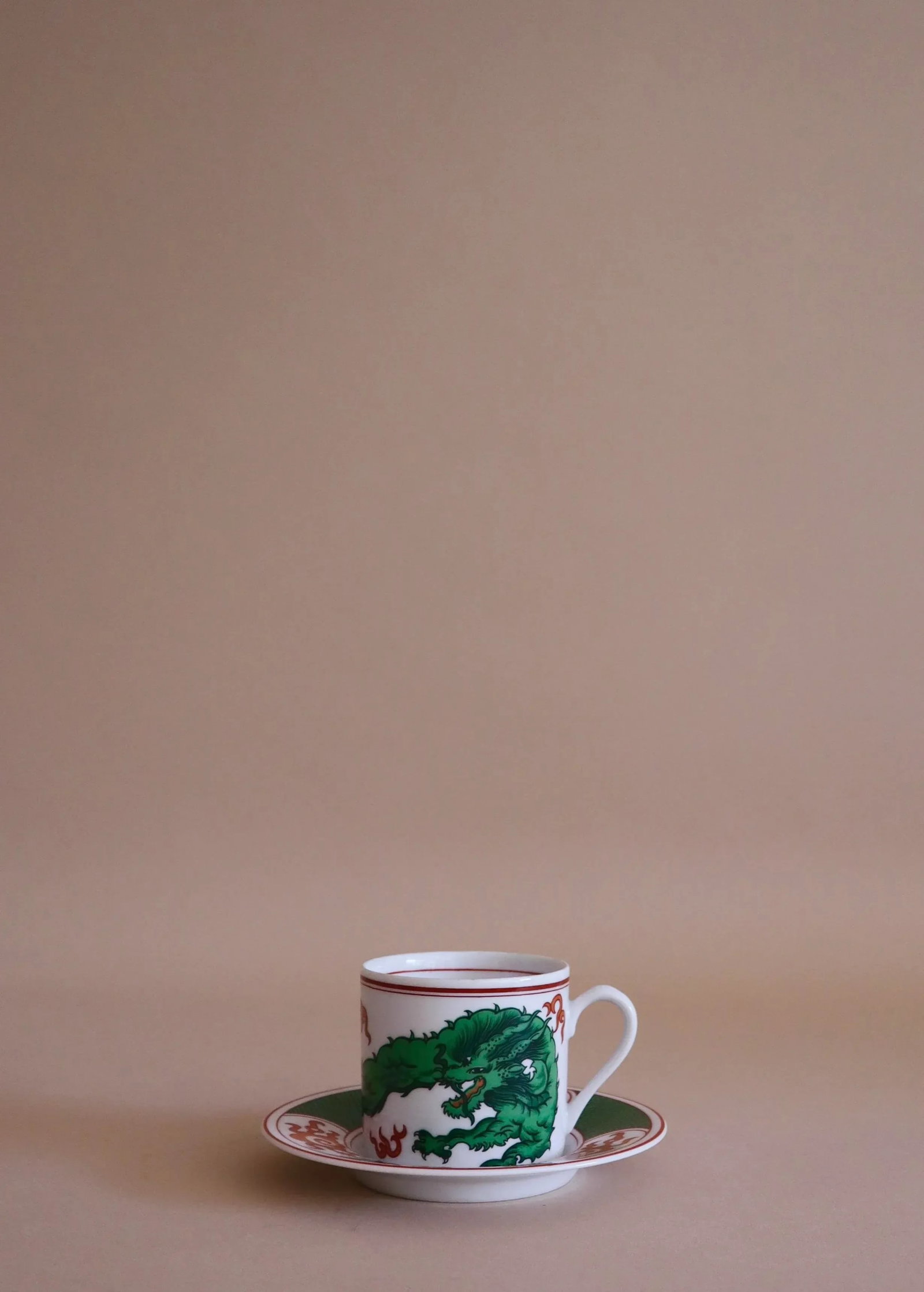 (1) Fitz & Floyd Dragon Tea Cup & Saucer - 3