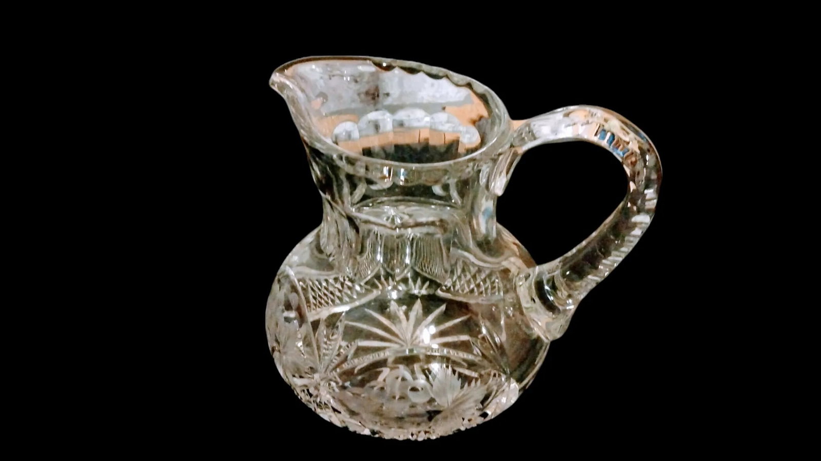 Vintage Crystal Water Pitcher - 2