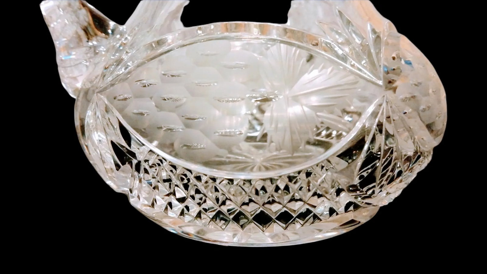 Vintage Crystal Water Pitcher - 5