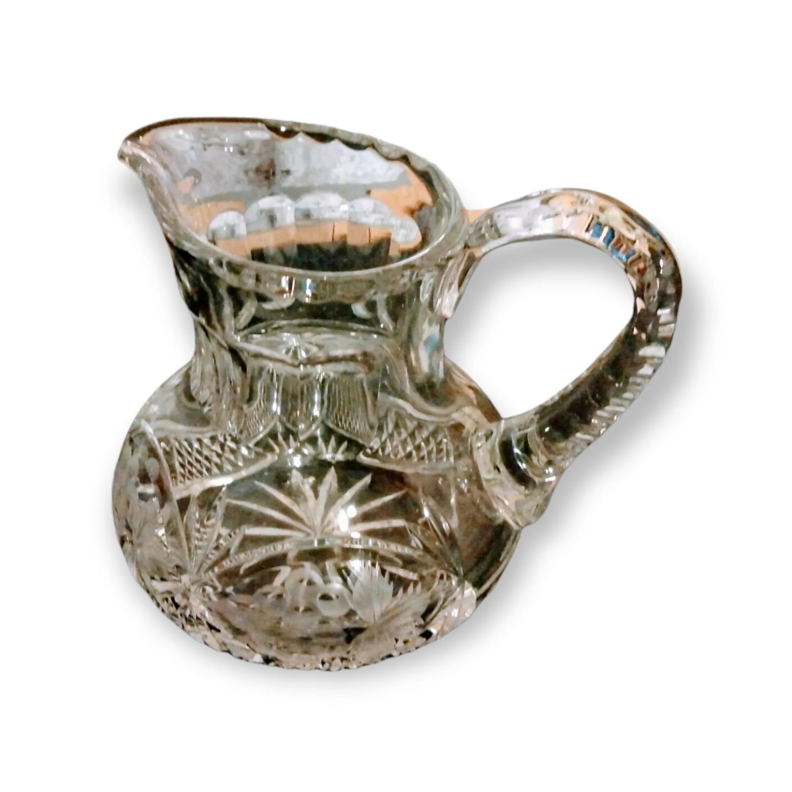 Vintage Crystal Water Pitcher - 7