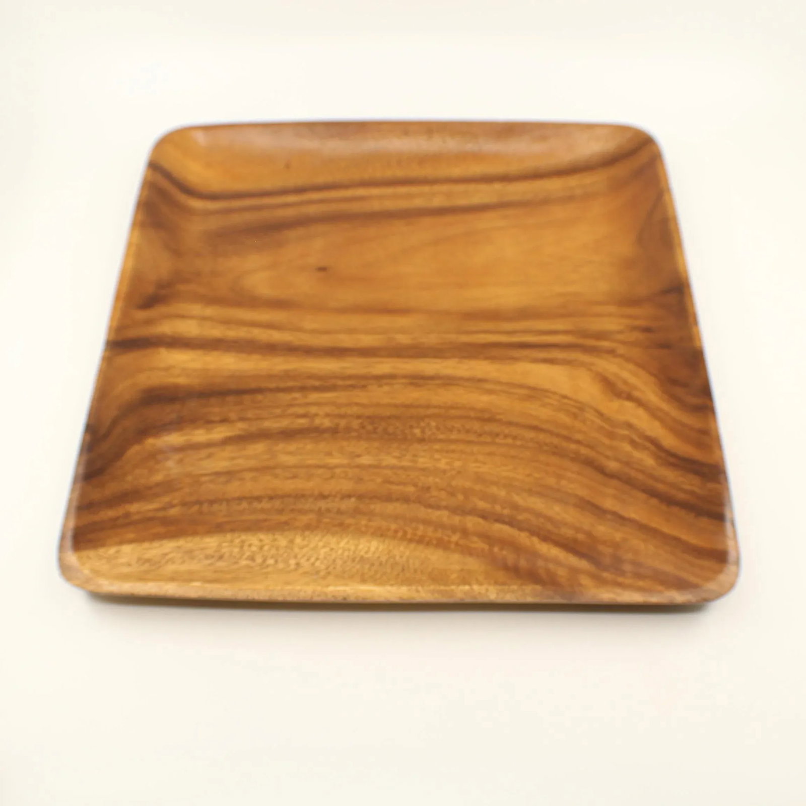 Mid 20th Century Monkey Pod Square Dish Tray - 2
