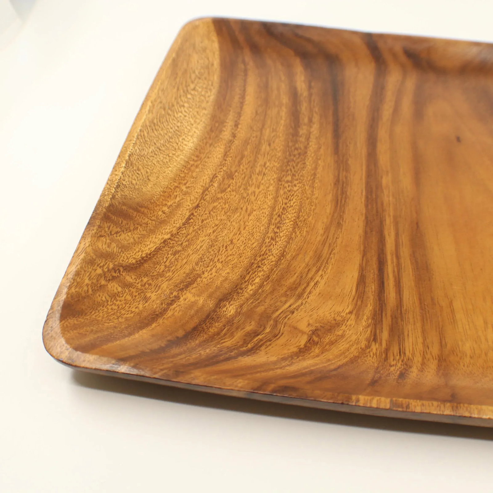 Mid 20th Century Monkey Pod Square Dish Tray - 5