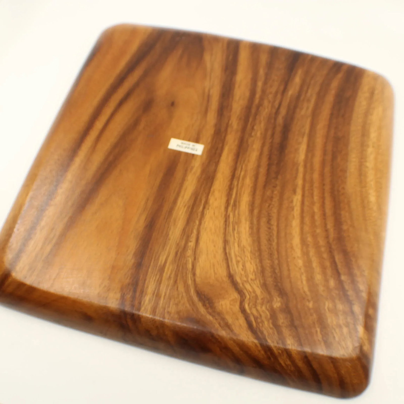 Mid 20th Century Monkey Pod Square Dish Tray - 6