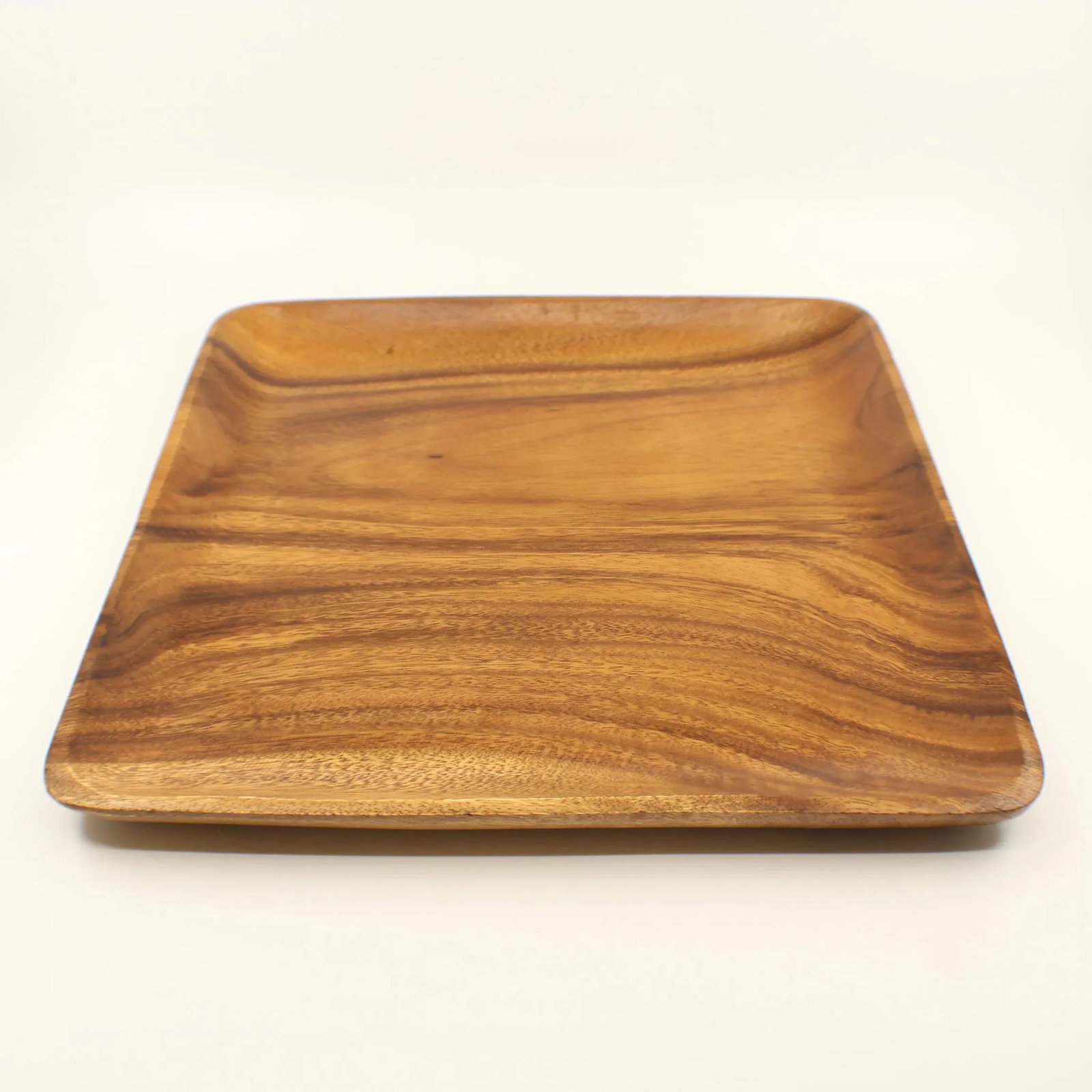 Mid 20th Century Monkey Pod Square Dish Tray - 8