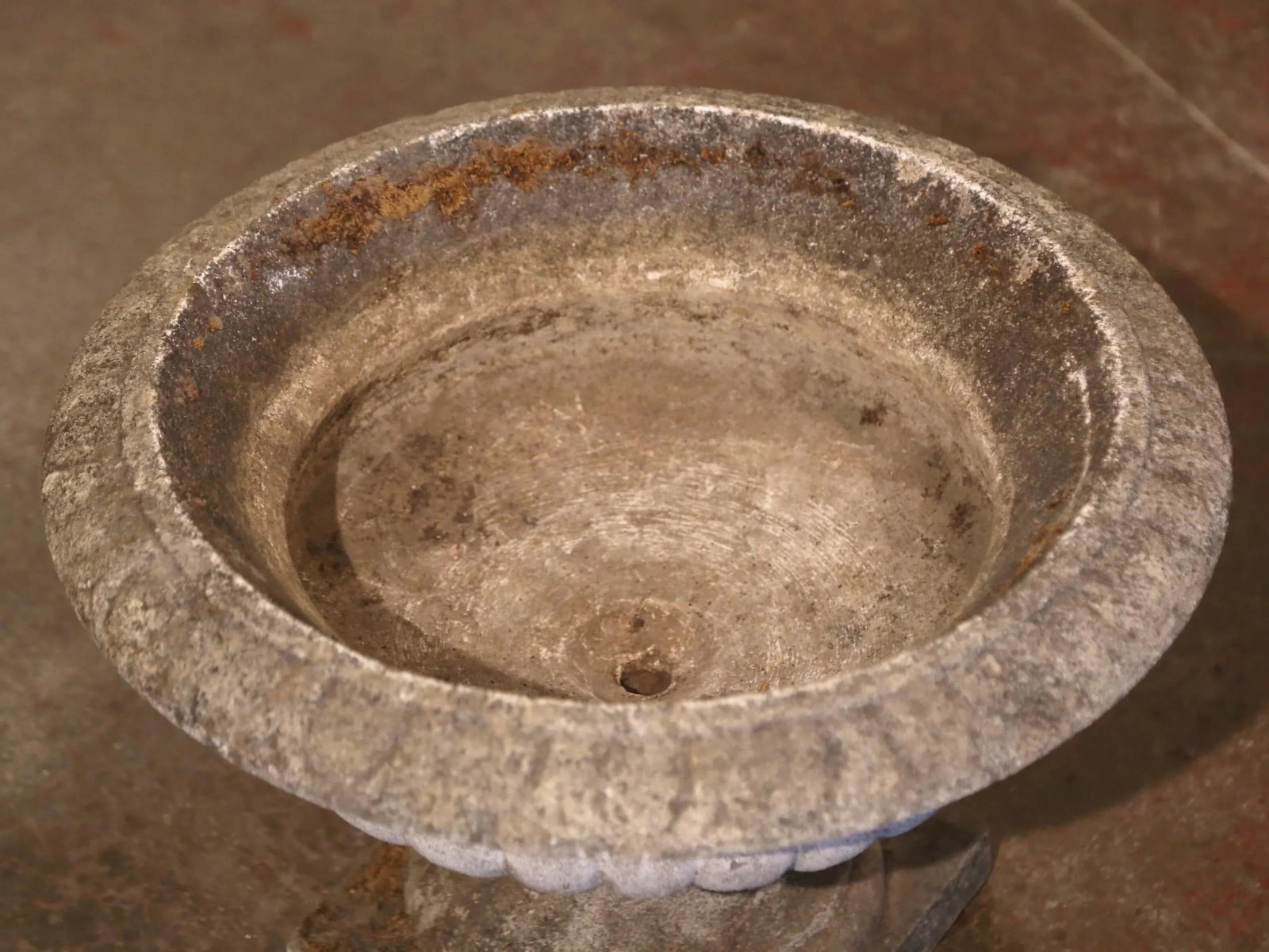 19th Century French Weathered Carved Stone Garden Planter Jardiniere - 5