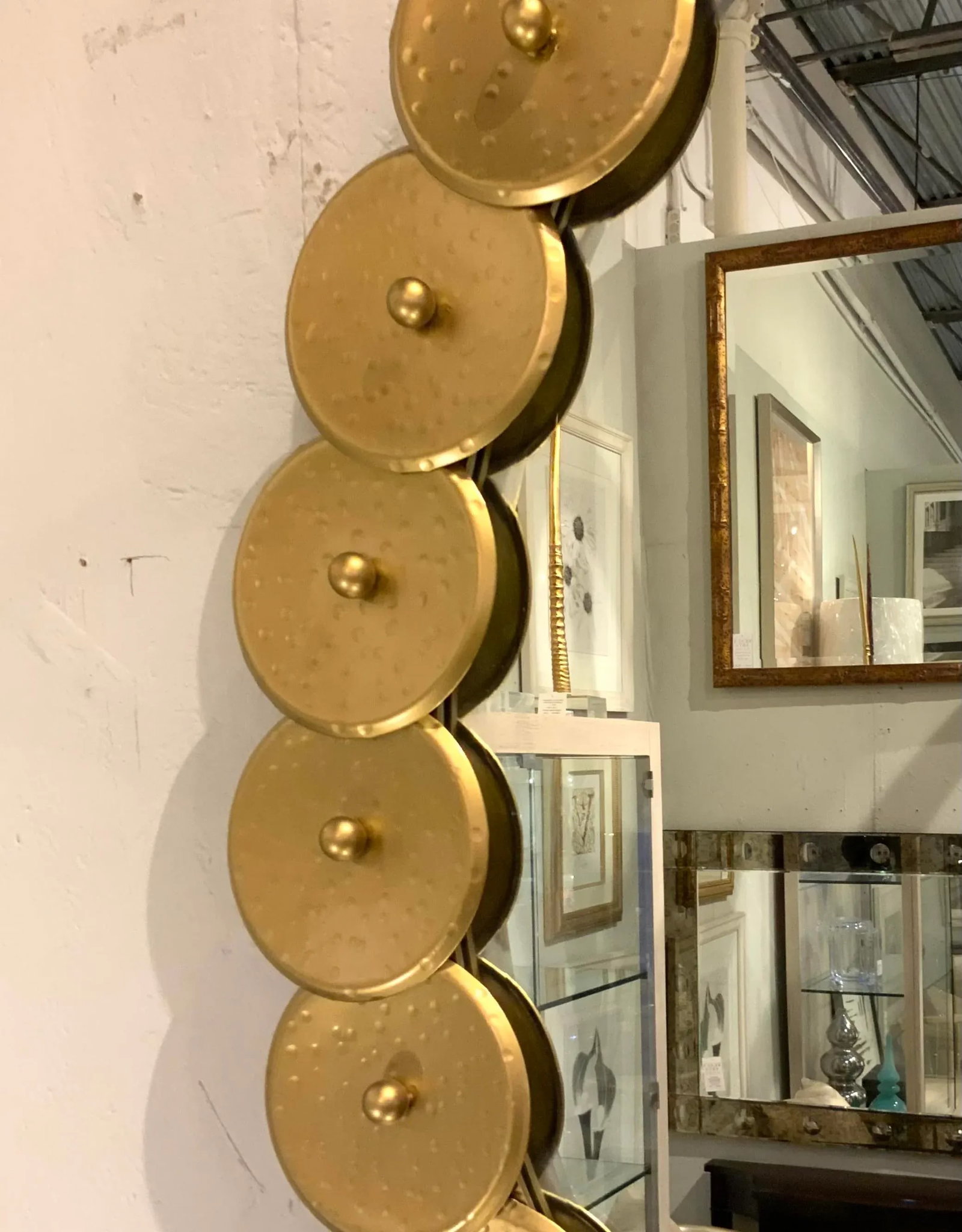 Global Views Modern Gold Shoe Buckle Wall Mirror - 3