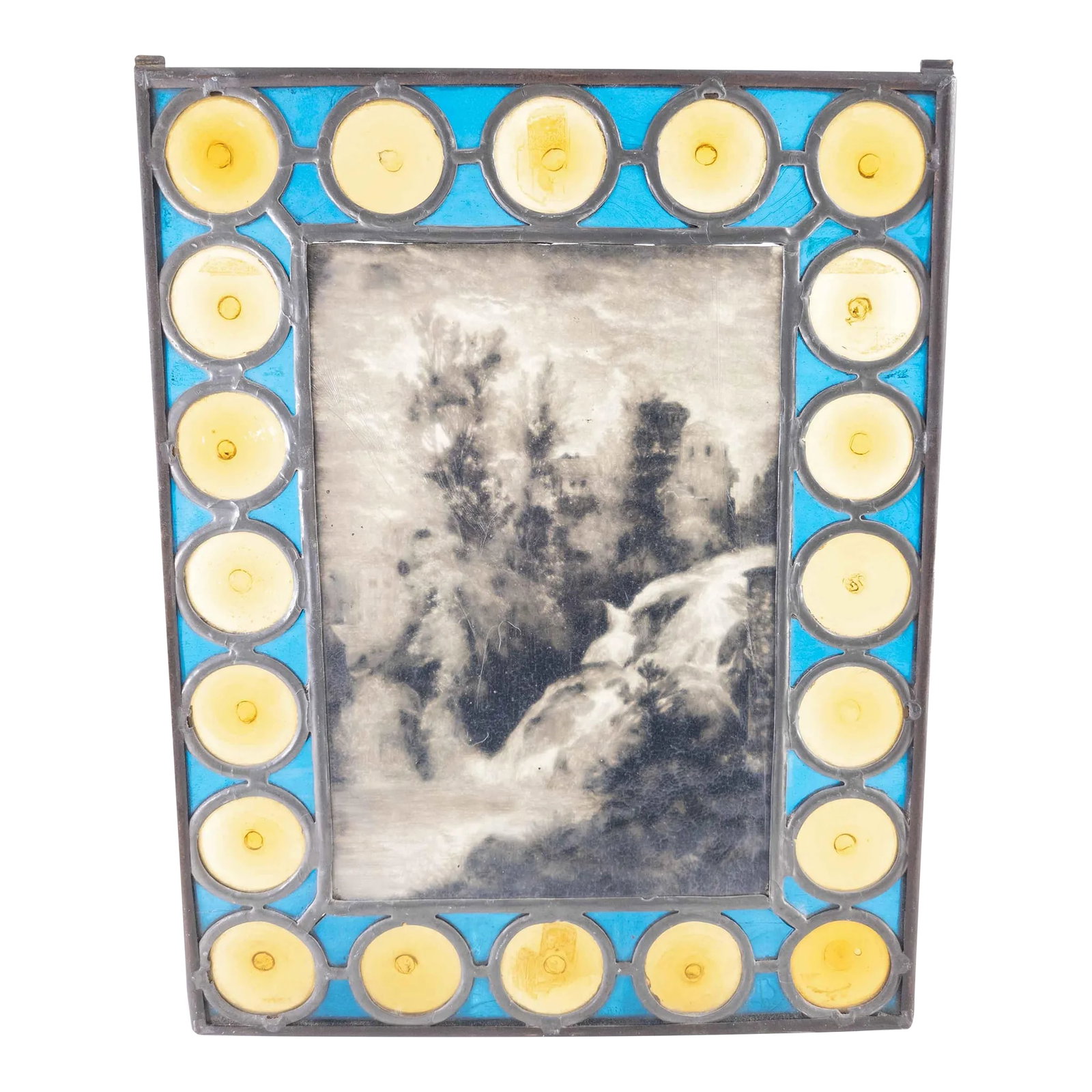 19th Century Italian Painted Stained Glass Window Panel (1 of 10)