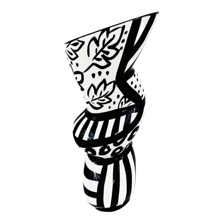 Sale 1980s John Bergen Black & White Crazy Quilt Postmodern PostModern Post Modern Memphis Abstract (1 of 10)