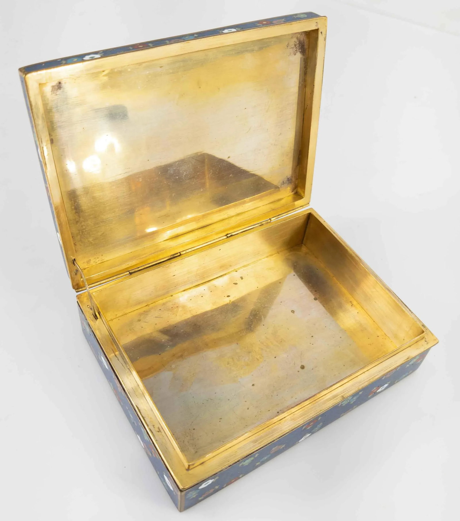 Japanese Cloisonne Enamel Box - 9