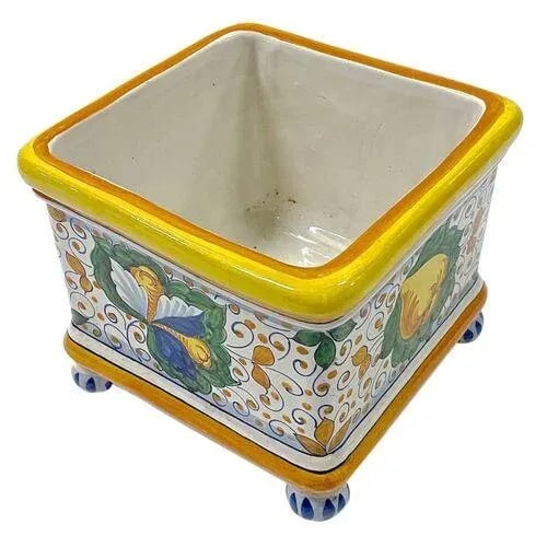 Vintage Deruta Style Italian Ceramic Cachepot - 2