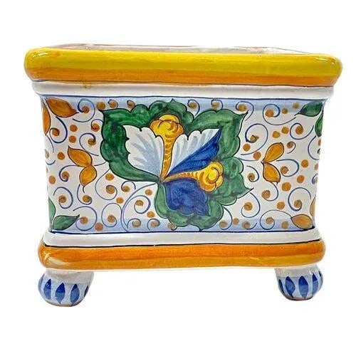 Vintage Deruta Style Italian Ceramic Cachepot - 7