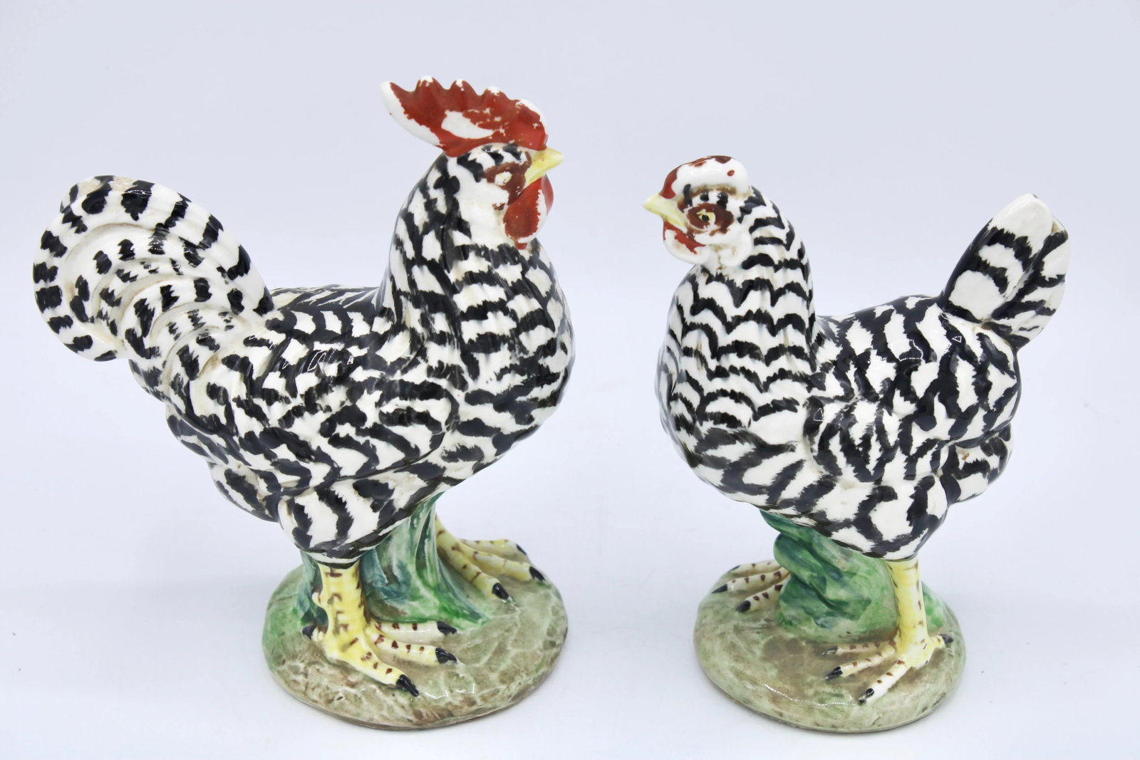 Mid Century Italian Farmhouse Ceramic Chickens - 2