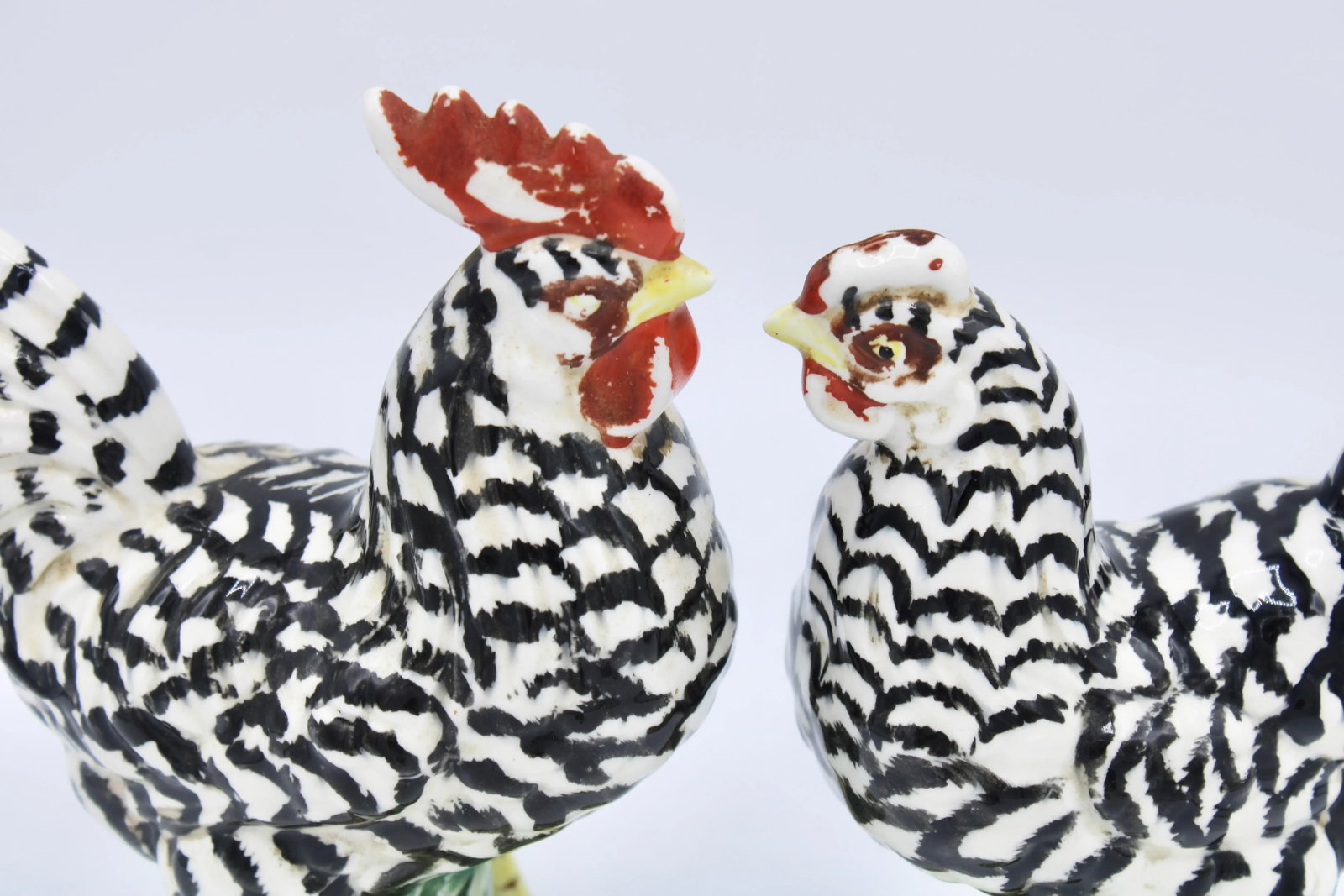 Mid Century Italian Farmhouse Ceramic Chickens - 3