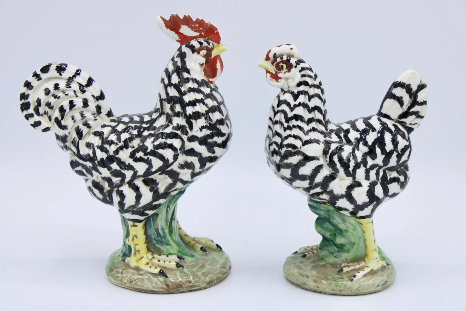 Mid Century Italian Farmhouse Ceramic Chickens - 8