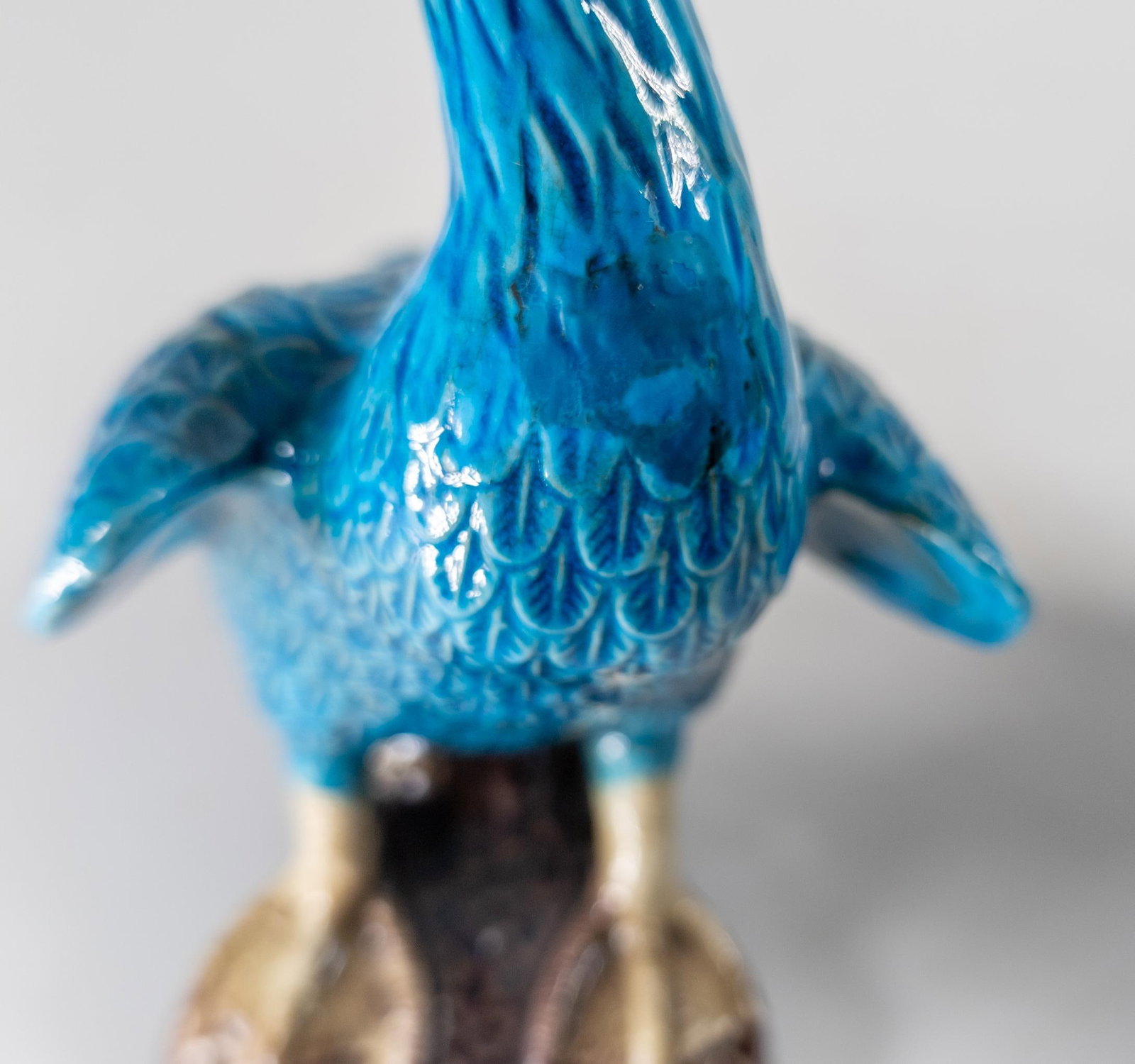 20th Century Pair of Chinese Turquoise Blue Glazed Chinoiserie Ducks or Geese - 13