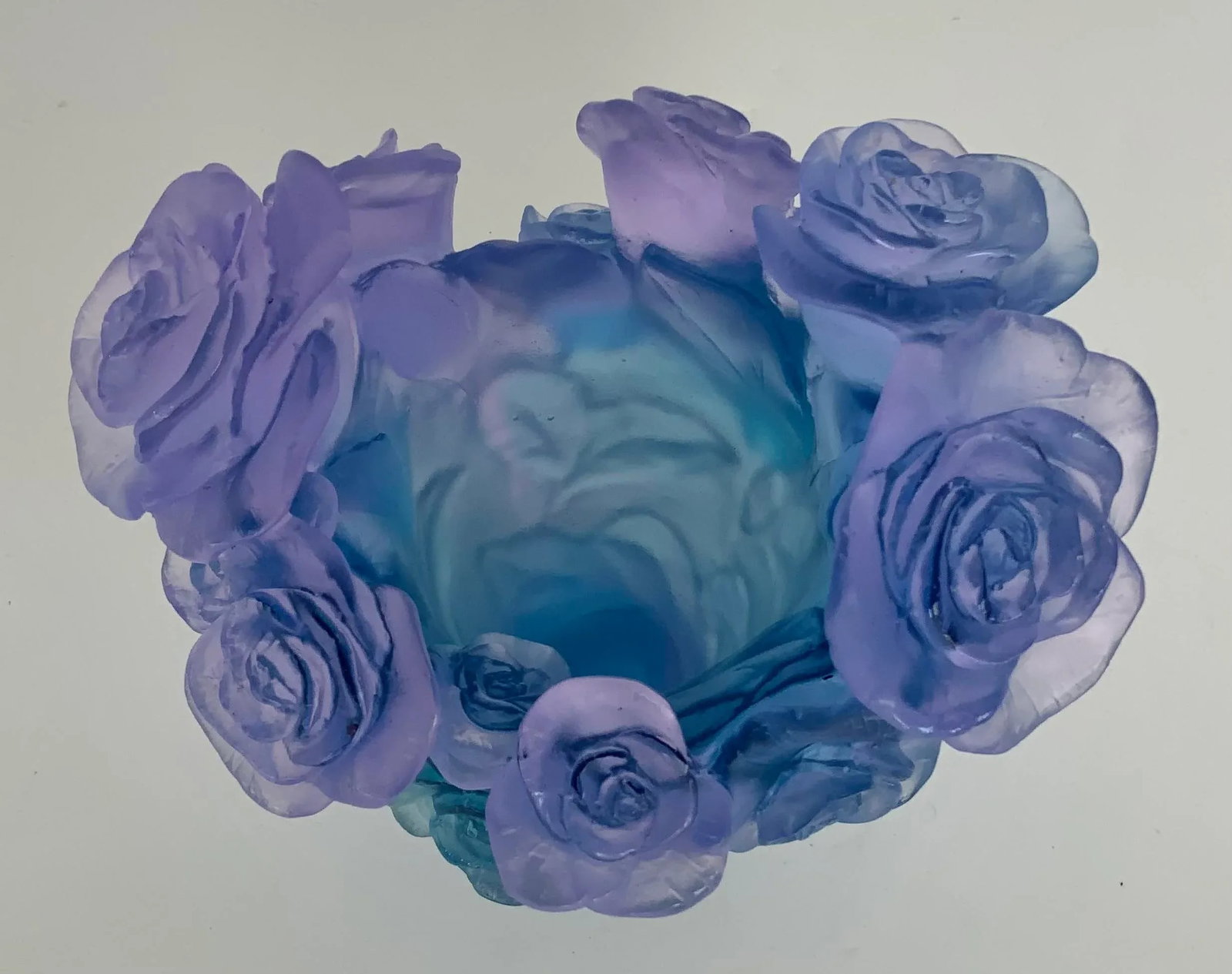 Drum French Passion Rose Crystal Vase - 2