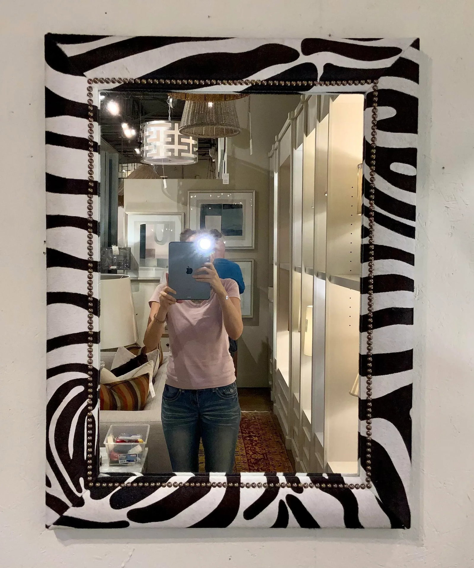Mirror Image Co. Modern Zebra Wall Mirror - 5