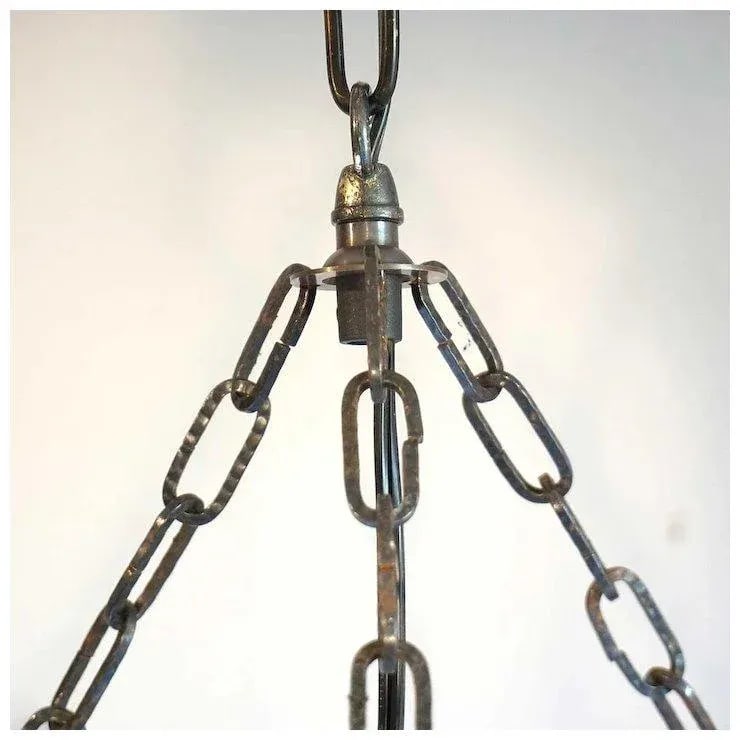 English Regency Style Glass One-light Hall Lantern - 2