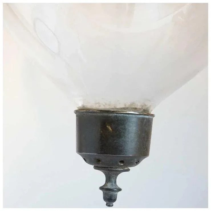English Regency Style Glass One-light Hall Lantern - 3