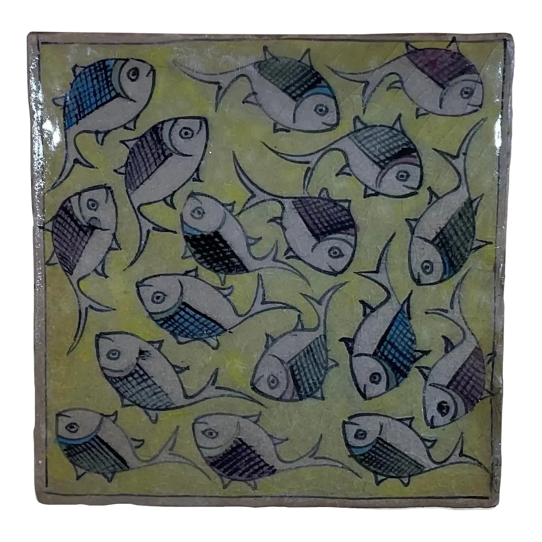 Vintage Ceramic Tile Wall Hanging (1 of 10)