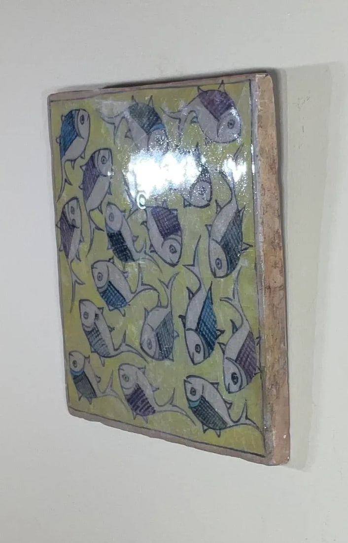 Vintage Ceramic Tile Wall Hanging - 3