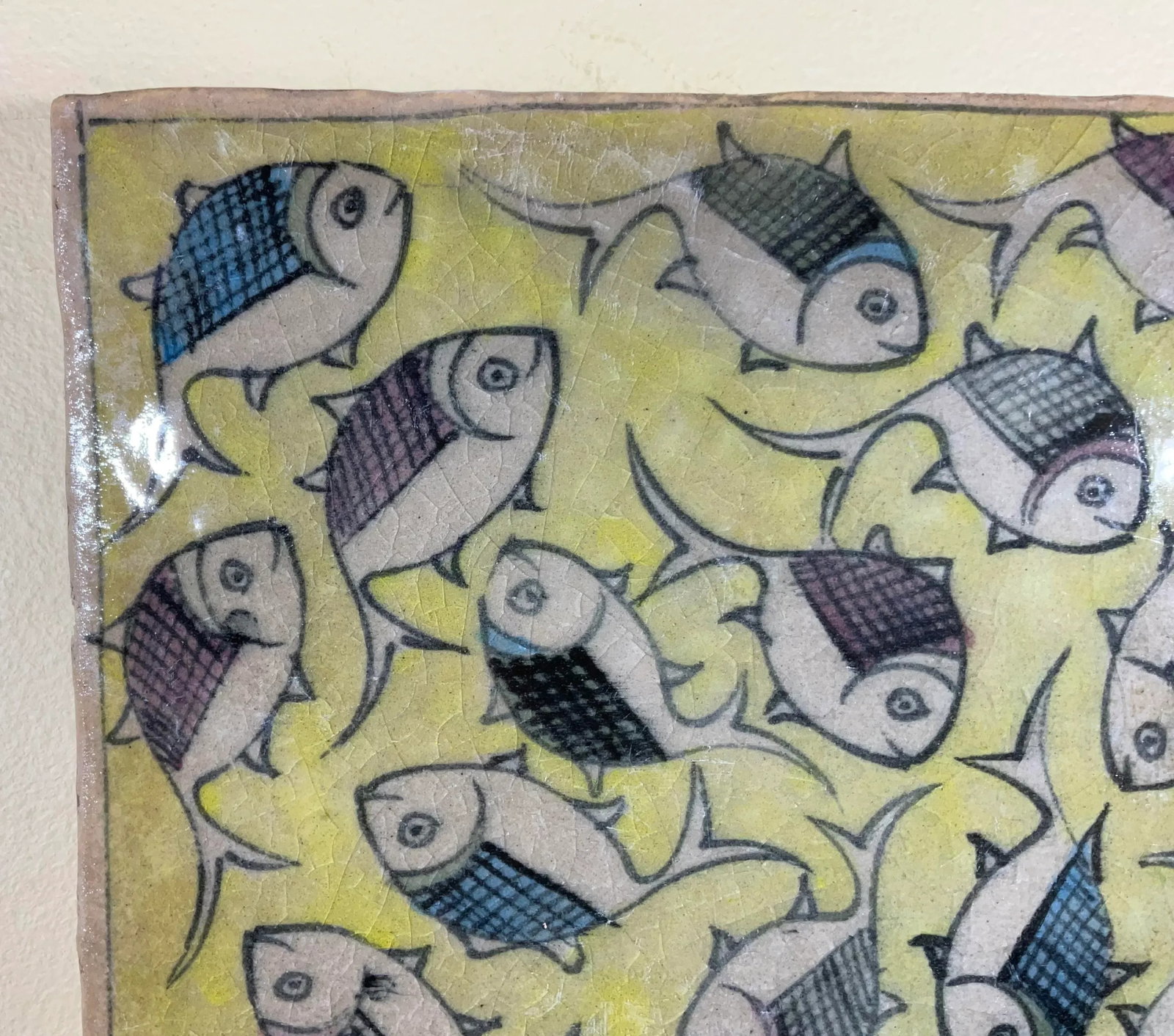 Vintage Ceramic Tile Wall Hanging - 7