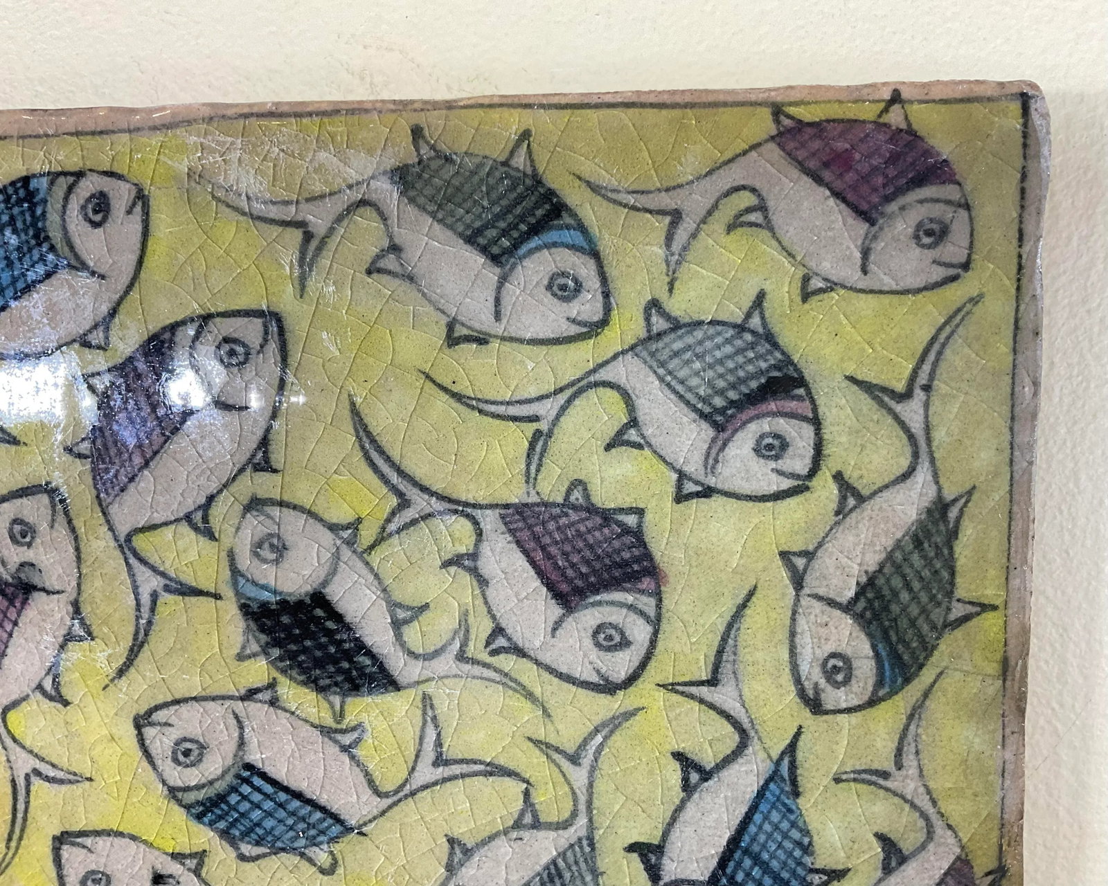 Vintage Ceramic Tile Wall Hanging - 9