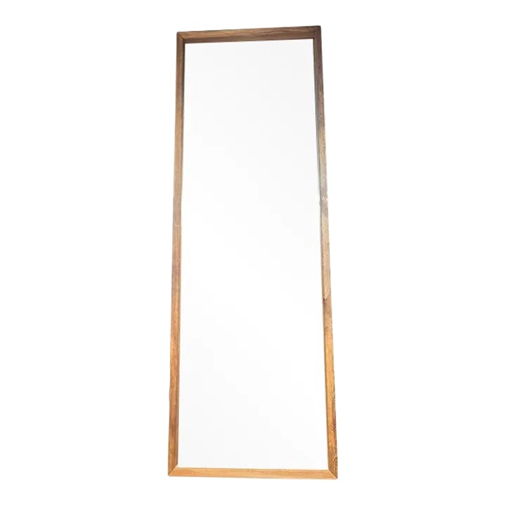 Rustic Modern Full-Length Floor Mirror - Large Pine Wood Frame (1 of 10)