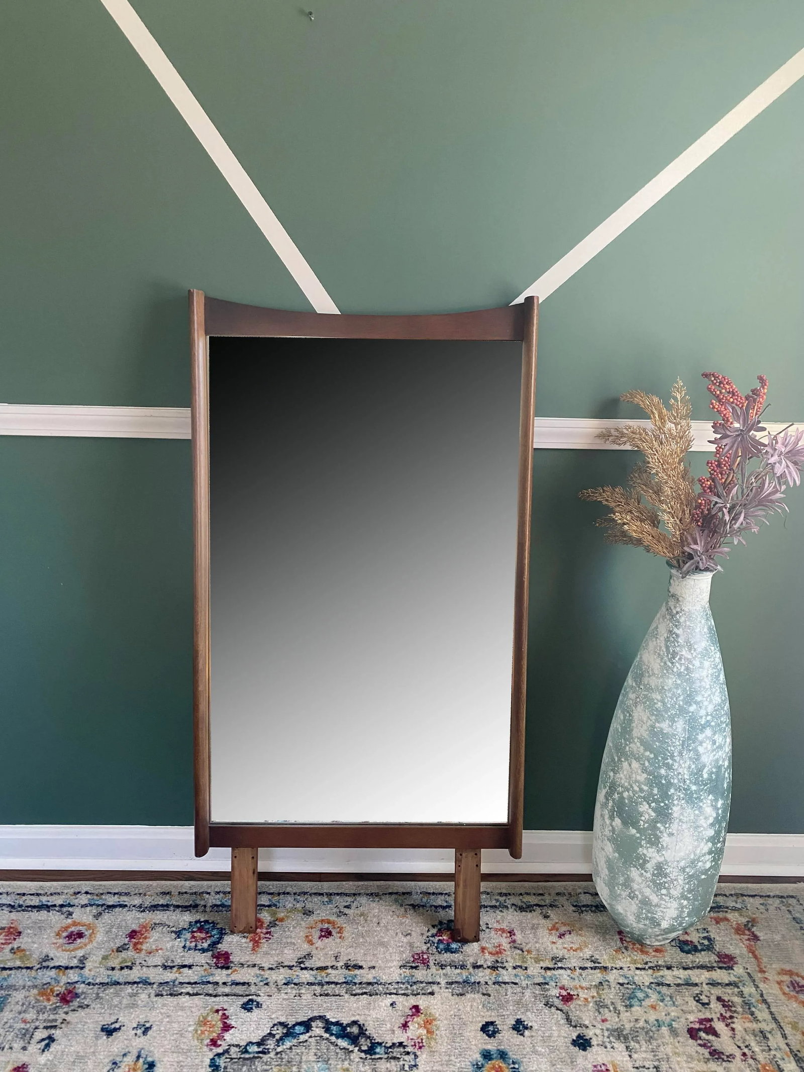 1960s Vintage Tall Bassett Mirror - 10
