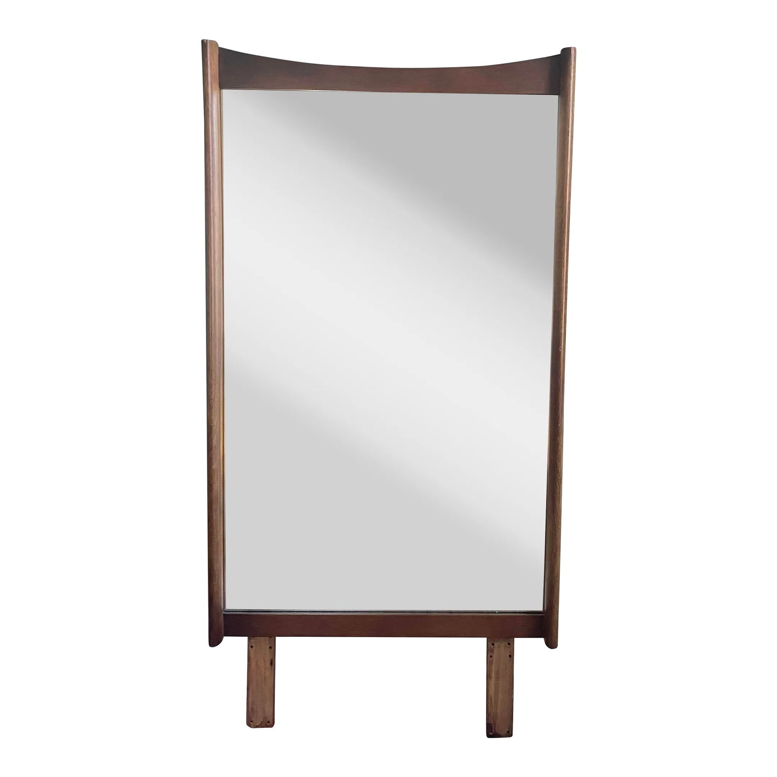 1960s Vintage Tall Bassett Mirror: Beautiful vintage Bassett Tall Mirror! Great to add to your mid-century desk or low-boy dresser! Condition: Alterations: Original Condition Unaltered Imperfections: Some Imperfections Condition