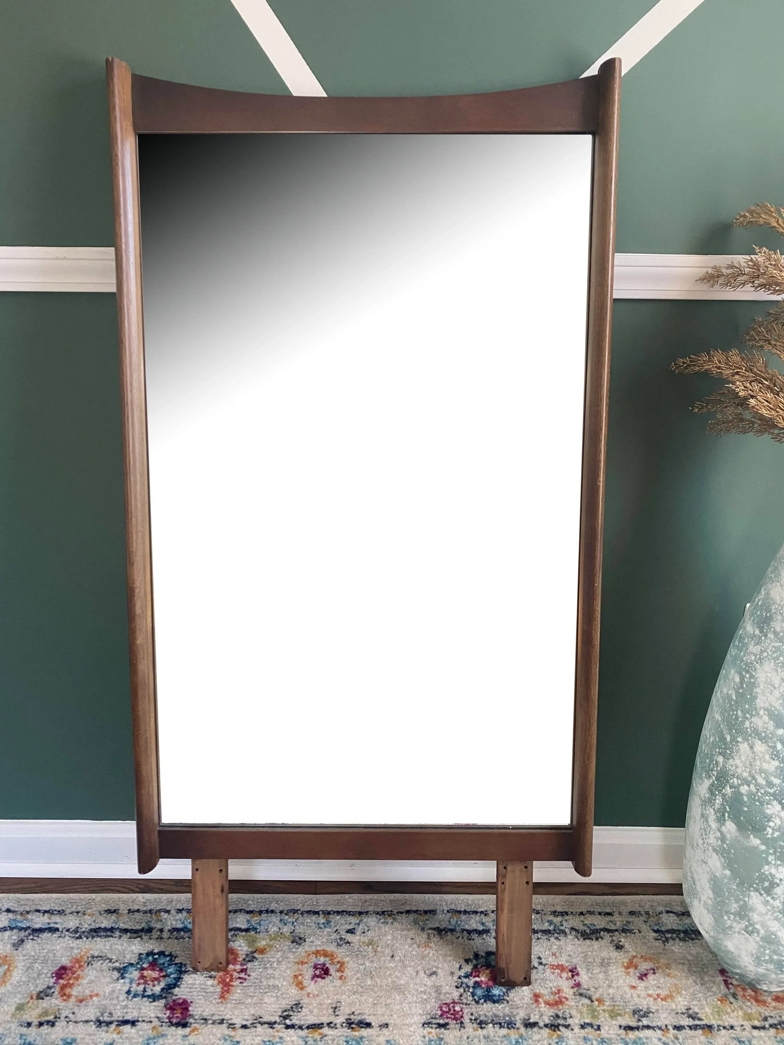 1960s Vintage Tall Bassett Mirror - 2