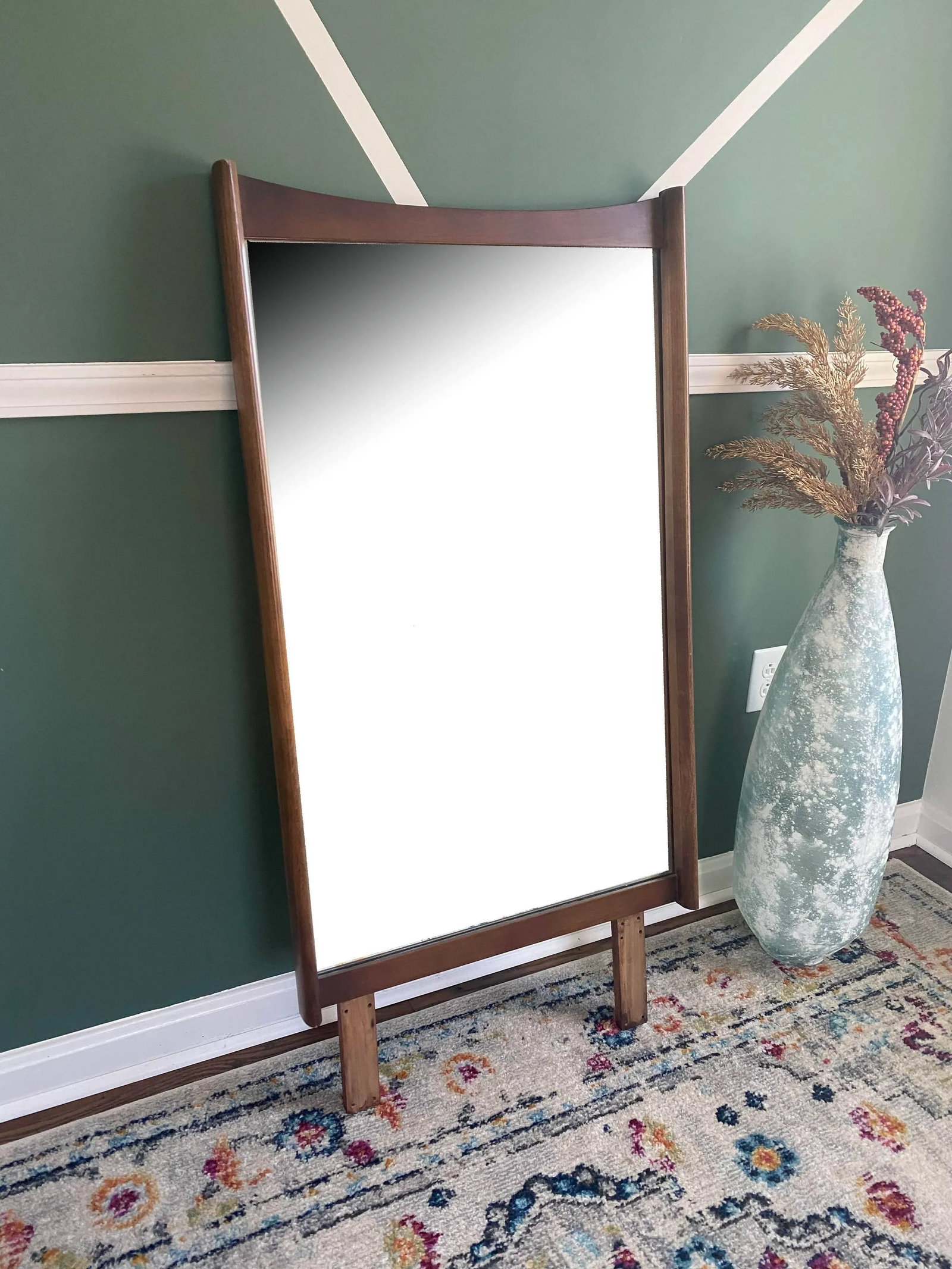 1960s Vintage Tall Bassett Mirror - 3