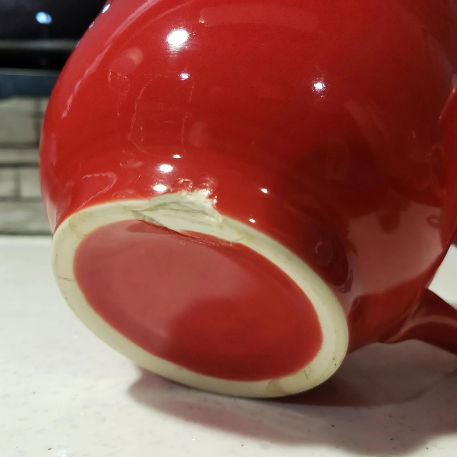 Vintage Fiesta Fiestaware Homer Laughlin Scarlet Red Tea Cups- Set of 2 - 7