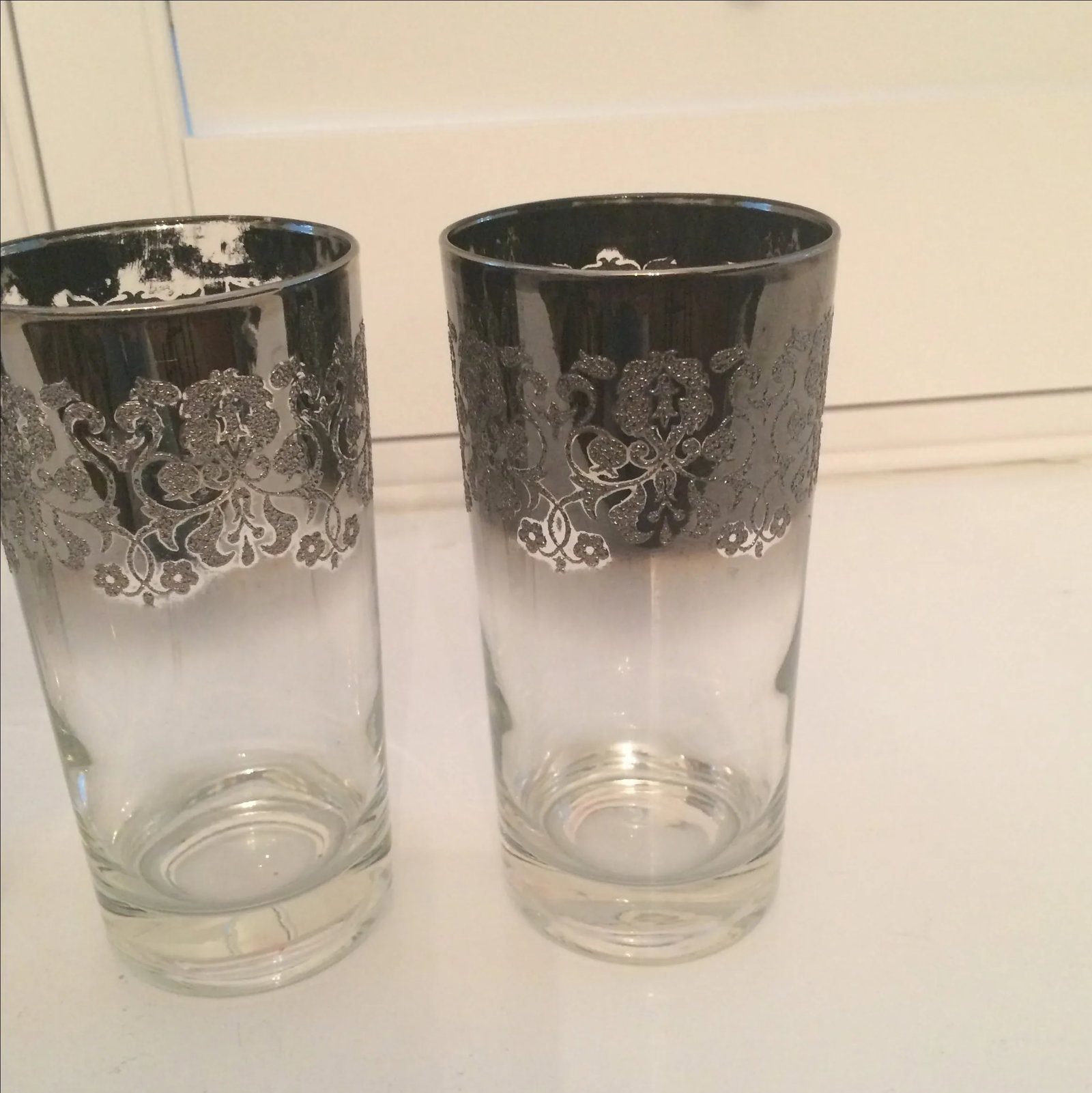 Dorothy Thorpe Ombre Embossed Glasses - Set of 4 - 6