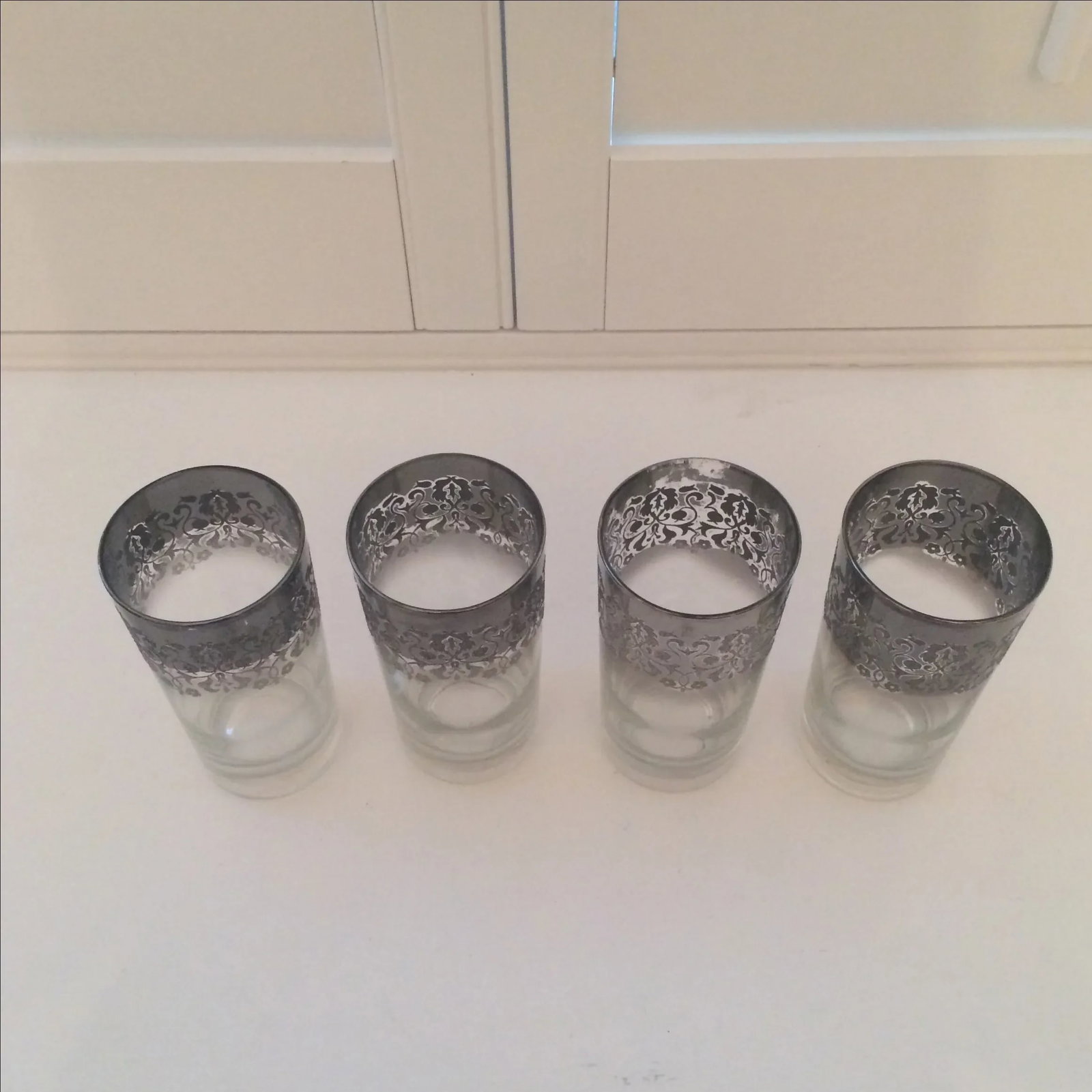 Dorothy Thorpe Ombre Embossed Glasses - Set of 4 - 7