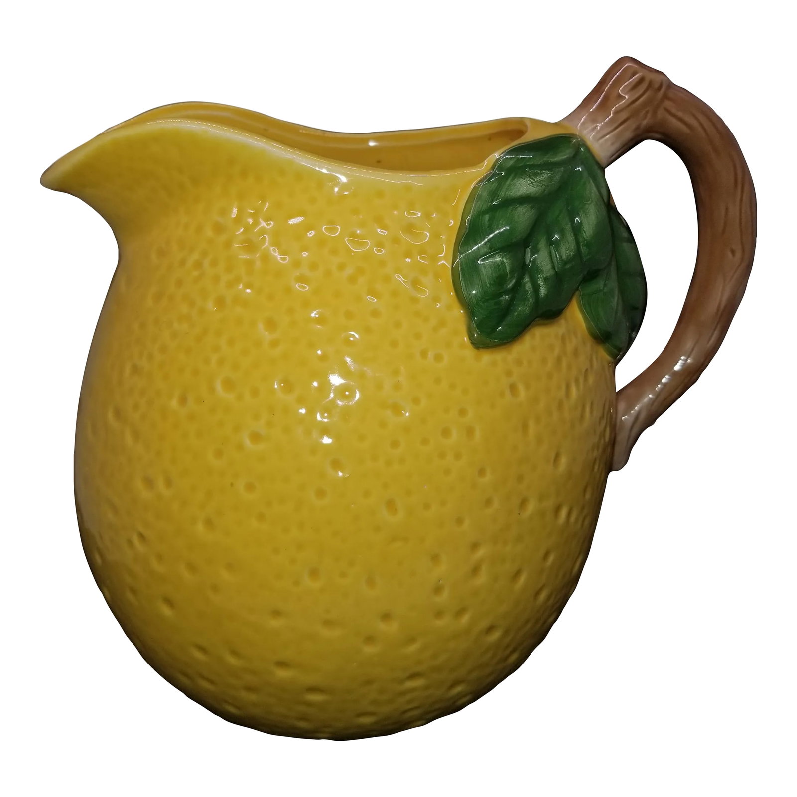 Vintage Majolica Handpainted Lemonade Pitcher (1 of 6)