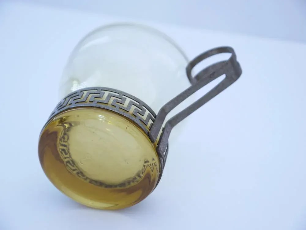 Art Deco Greek Key Coffee Cups - A Pair - 4