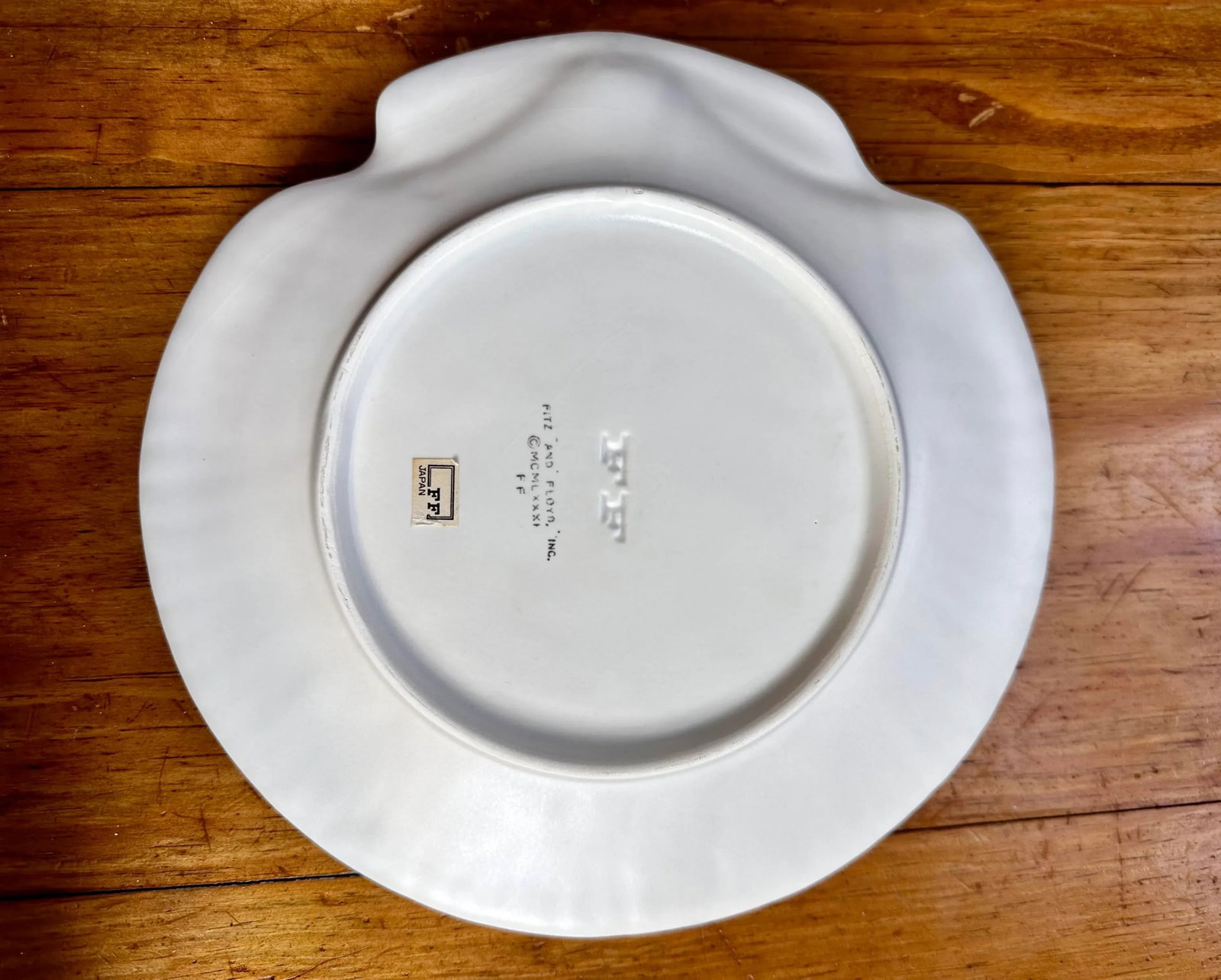 1981 Fitz and Floyd Shell Plate - 7