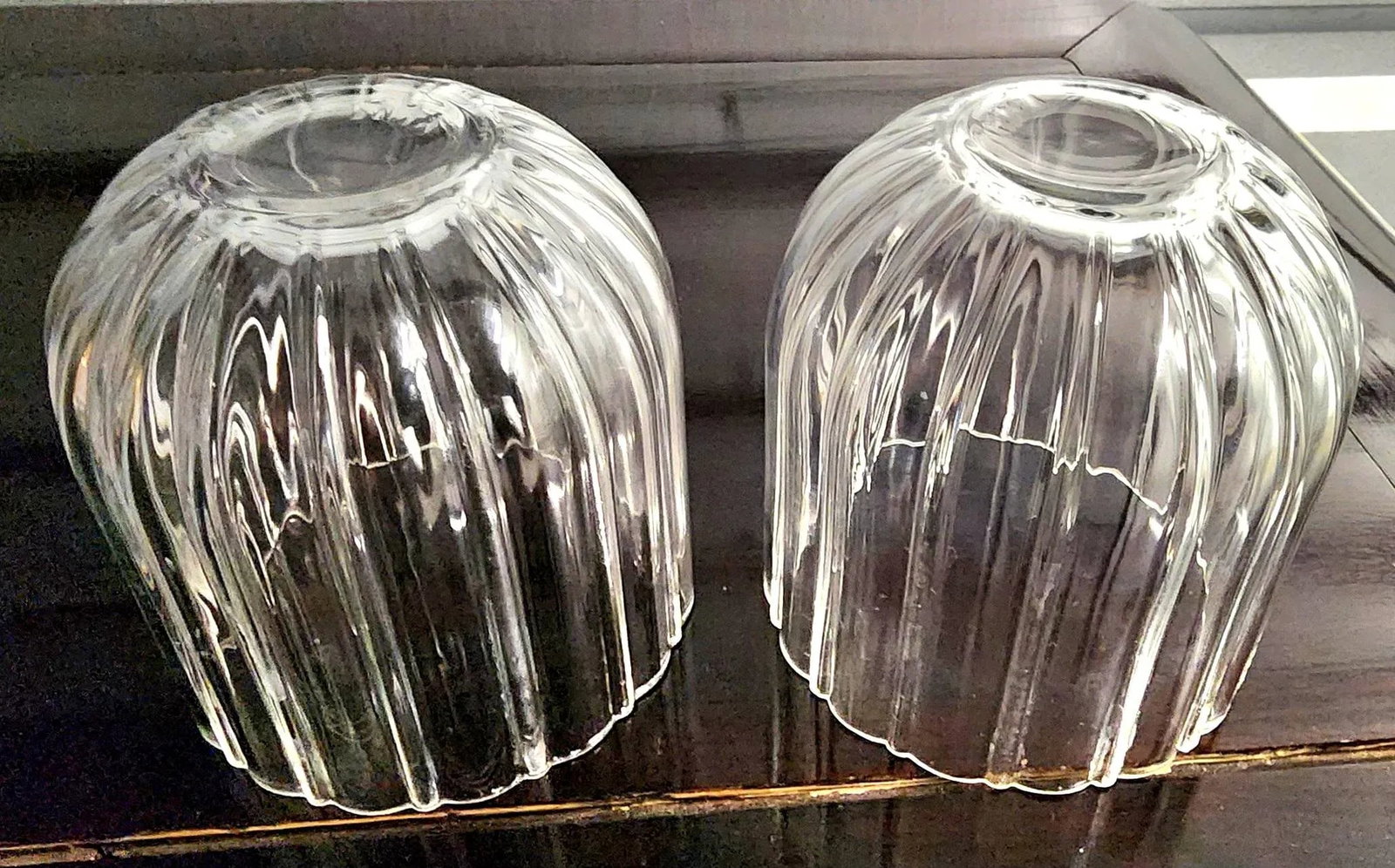 Vintage Mma Italian Massimo Vignelli Double Old-Fashioned Fine Glass Tumblers - Pair - 7