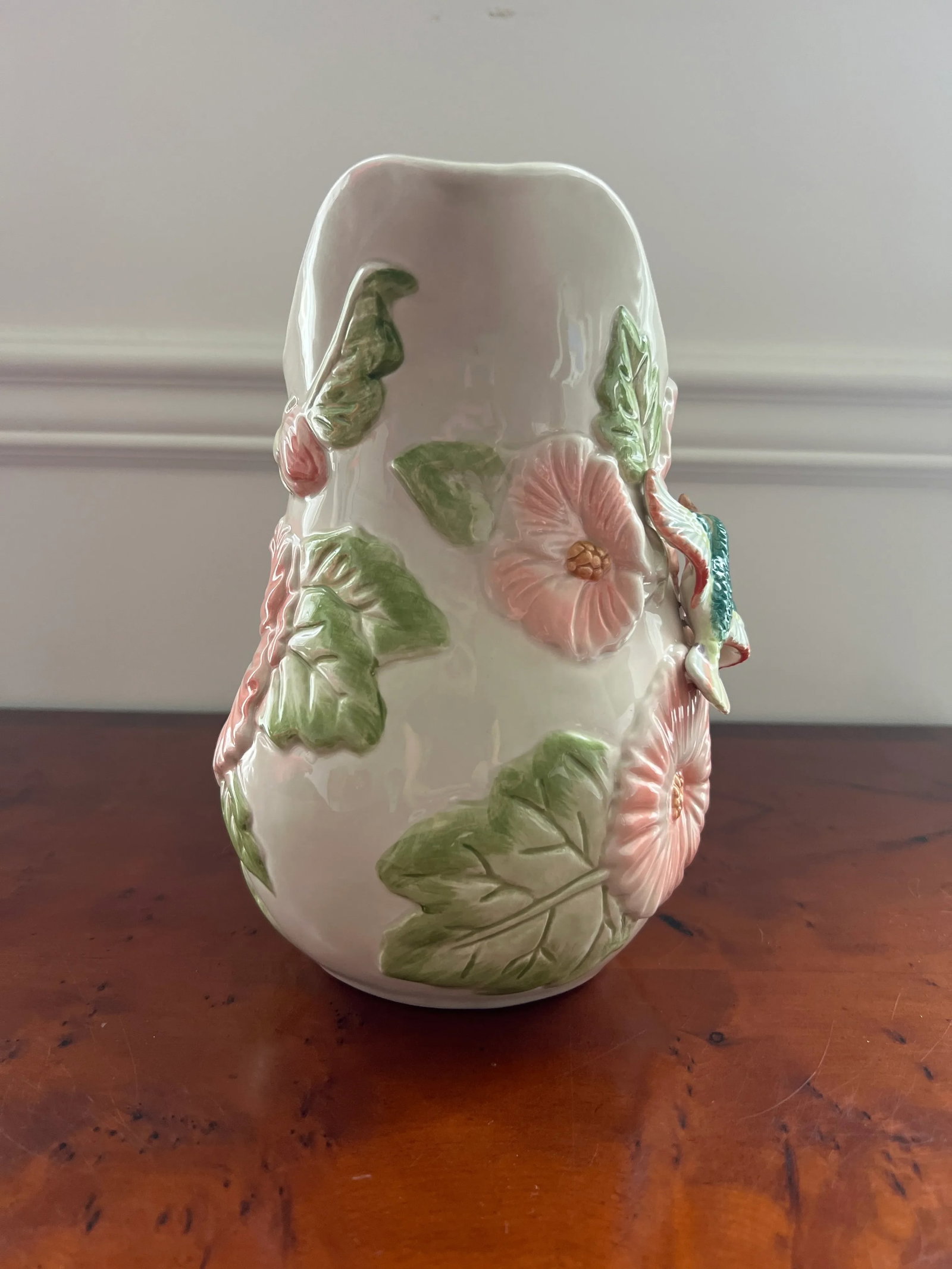 Vintage Majolica Style Ceramic Pitcher by Fitz and Floyd - 6