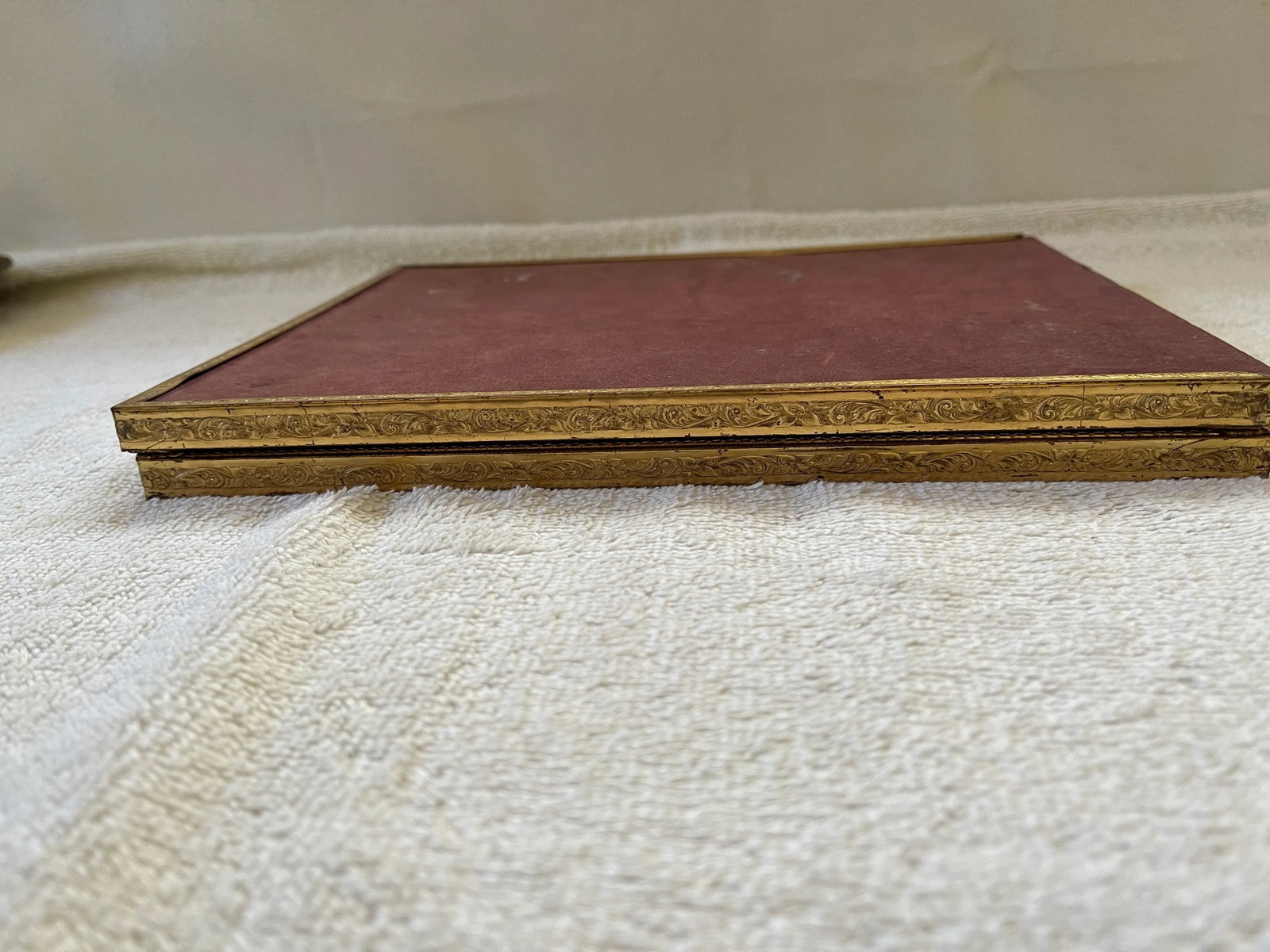 Vintage Double Swing Large Frames With Delicate Carving - 10