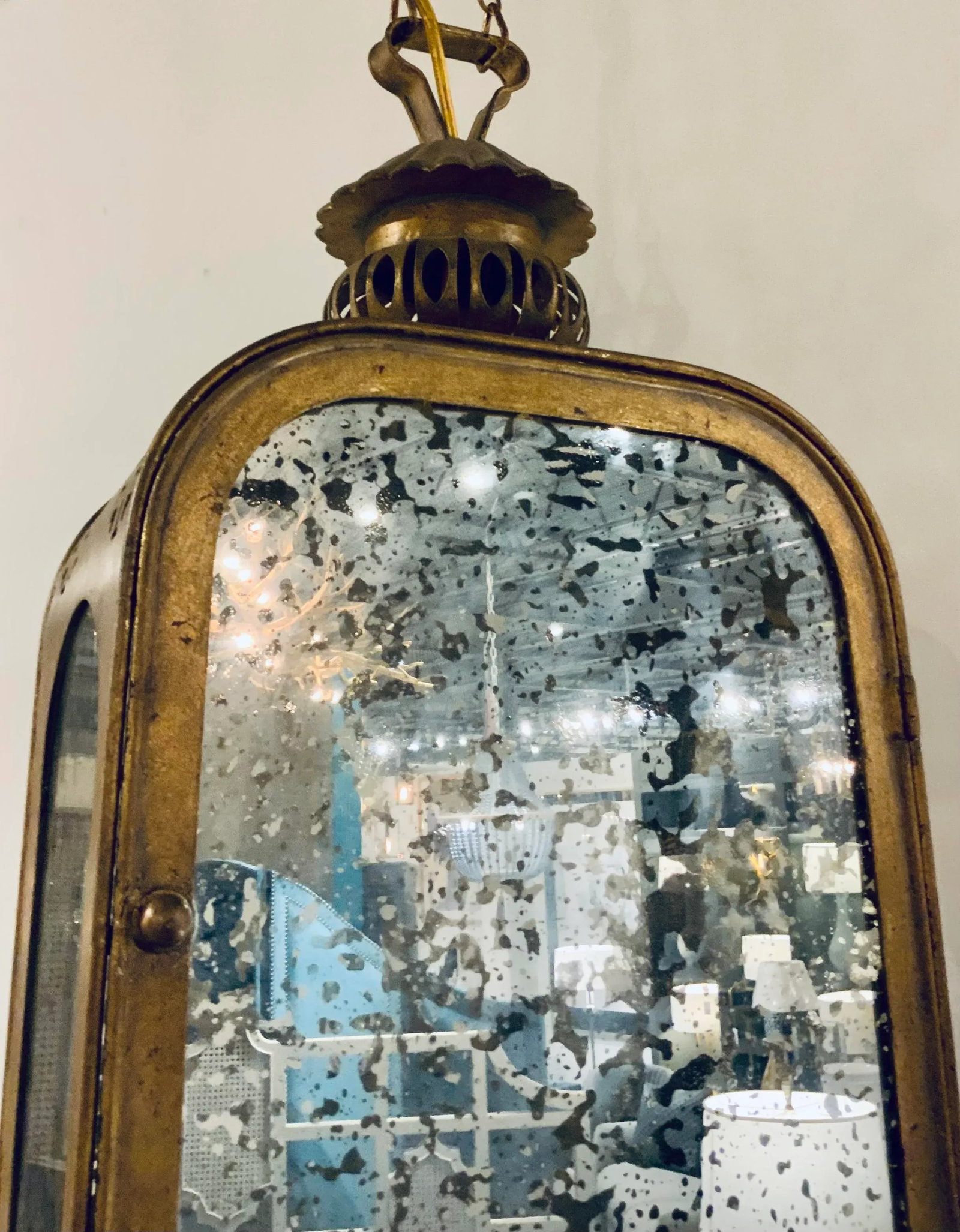 Currey & Co. French Gold Finished Mercer Lantern - 4