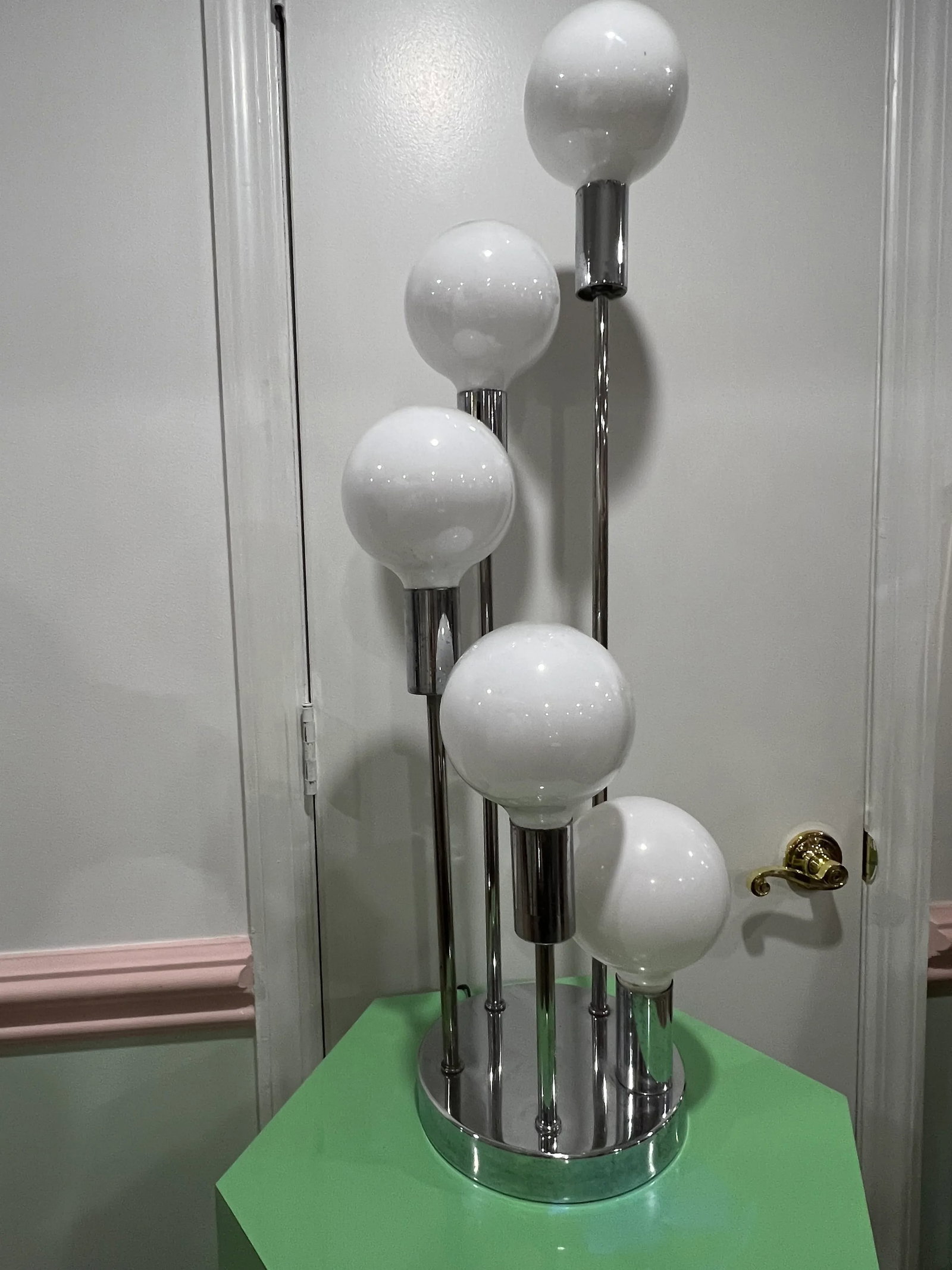 1970 Chrome Cascades Waterfall Table Lamp - 10